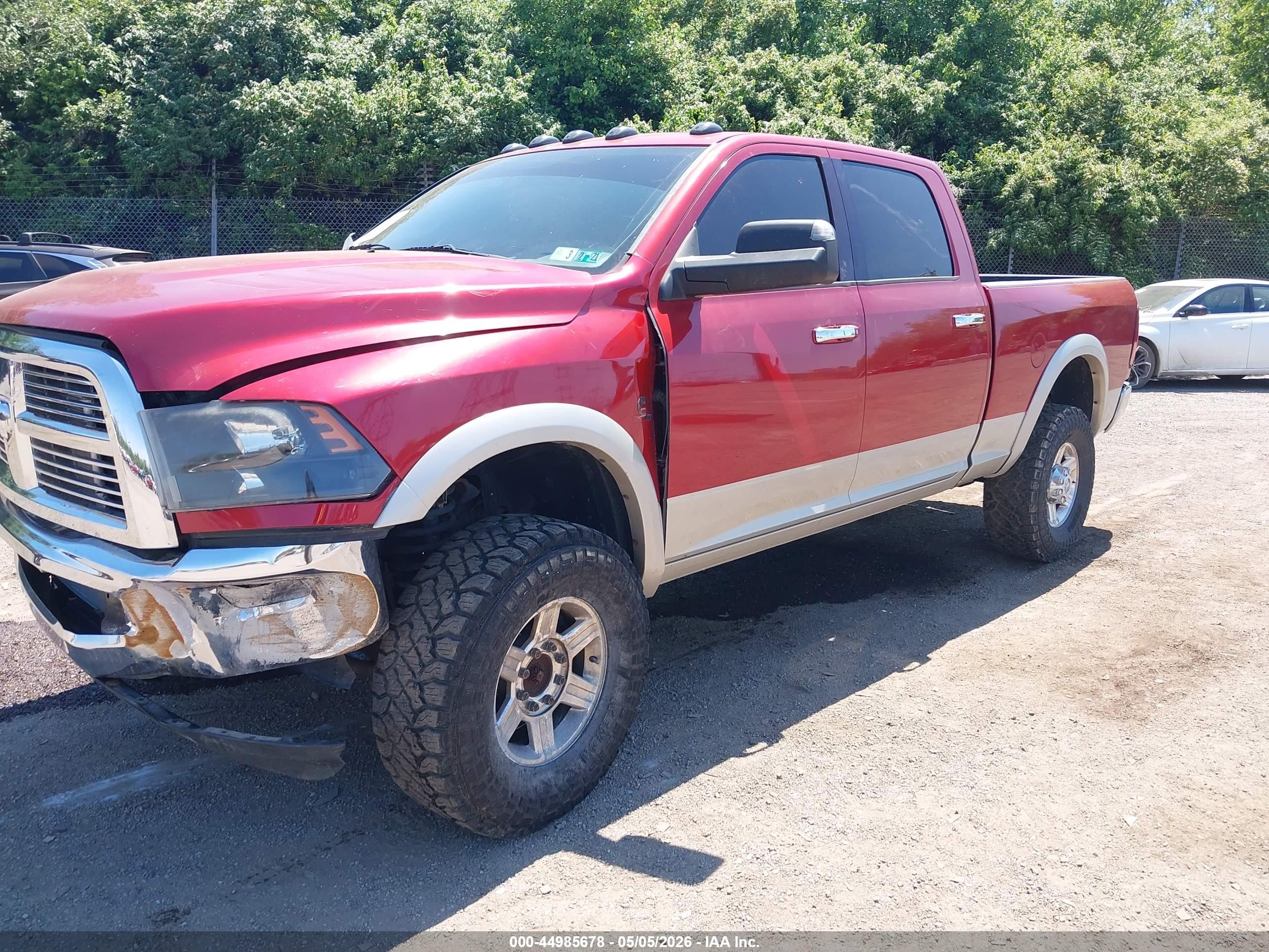 2010 Dodge Ram 2500 Laramie Red vin: 3D7UT2CL0AG152731