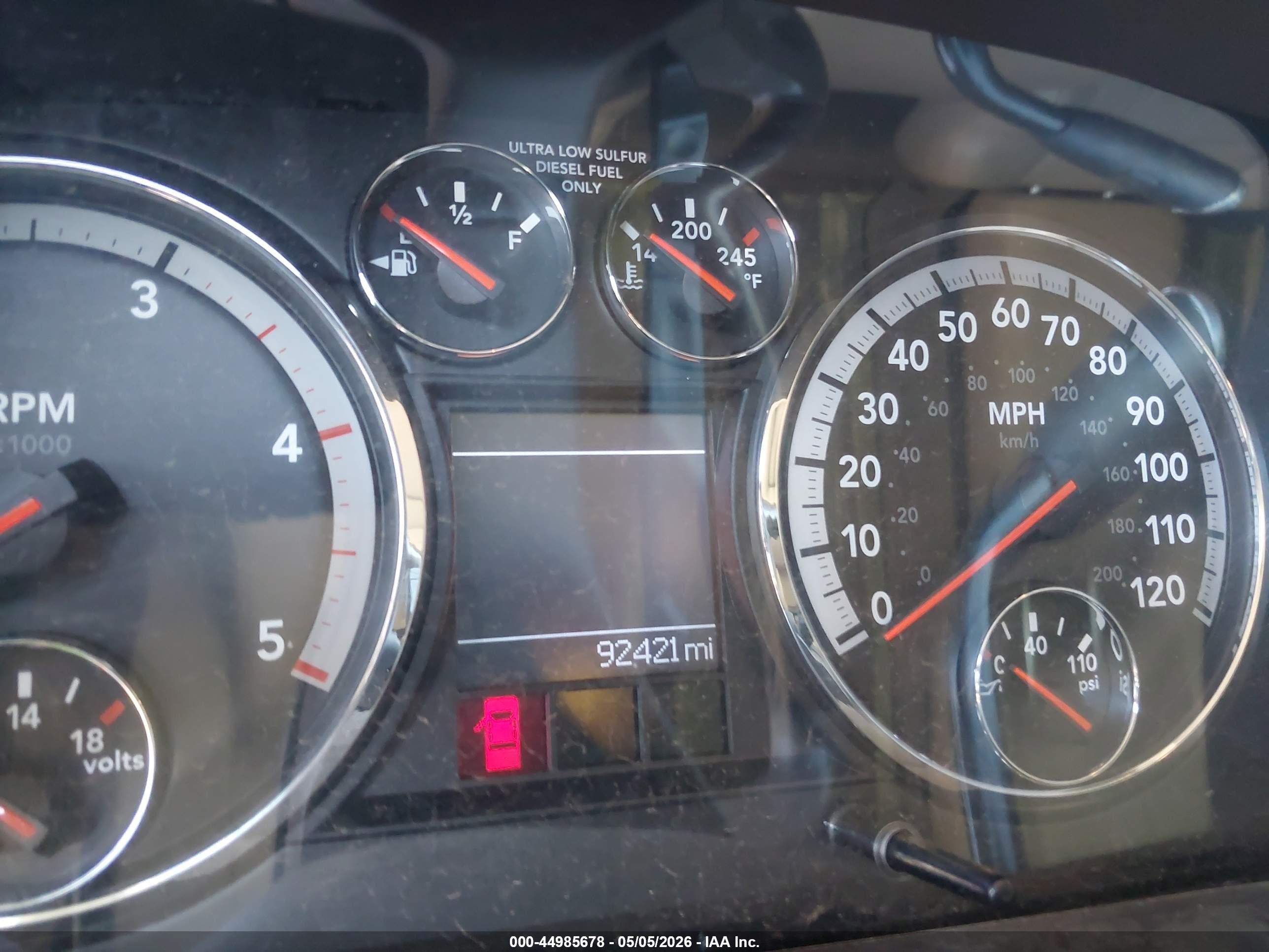 2010 Dodge Ram 2500 Laramie Red vin: 3D7UT2CL0AG152731