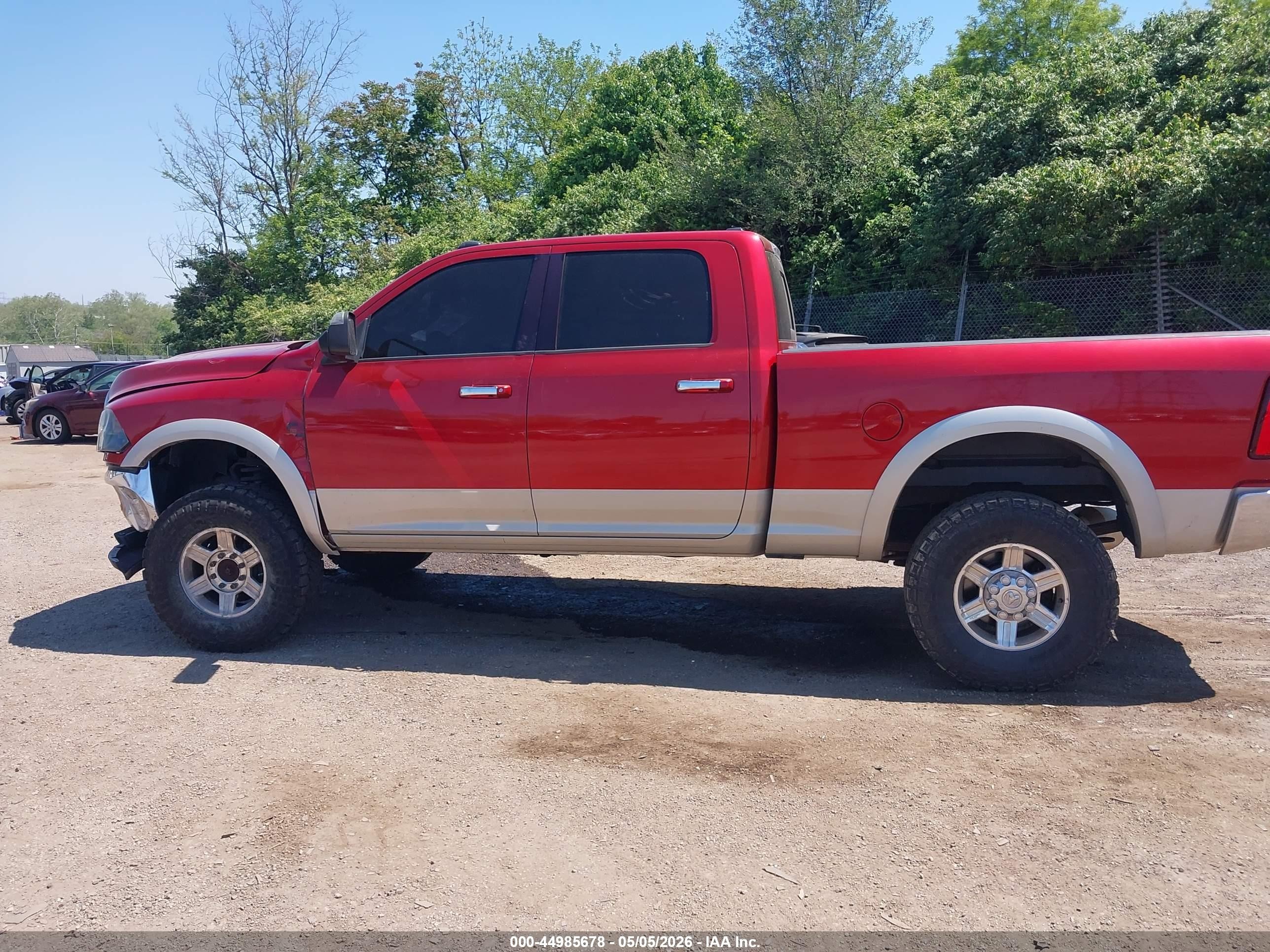 2010 Dodge Ram 2500 Laramie Red vin: 3D7UT2CL0AG152731