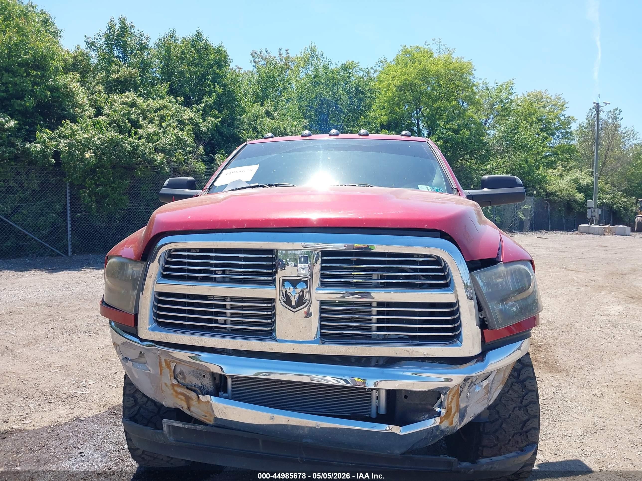 2010 Dodge Ram 2500 Laramie Red vin: 3D7UT2CL0AG152731