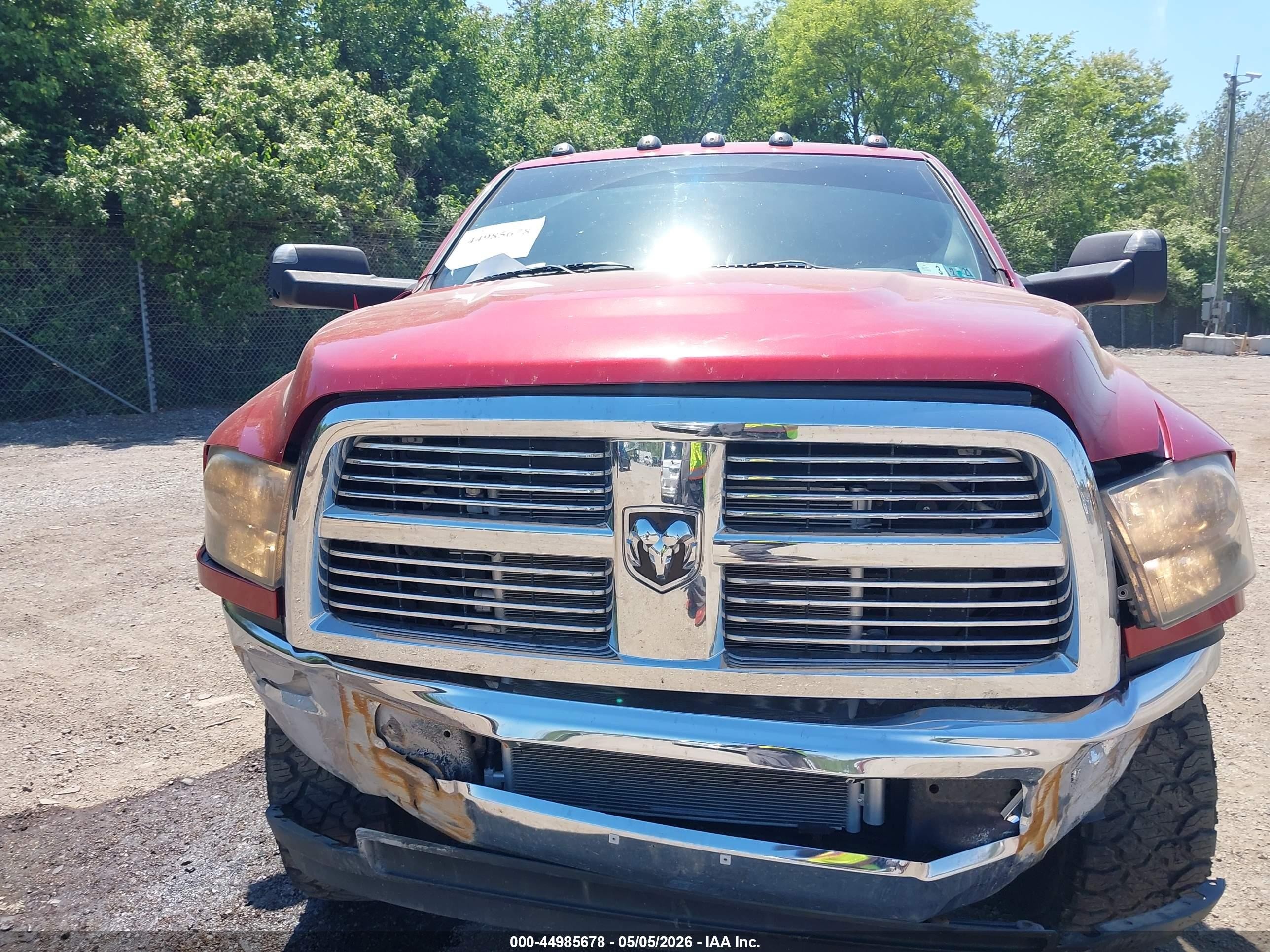 2010 Dodge Ram 2500 Laramie Red vin: 3D7UT2CL0AG152731