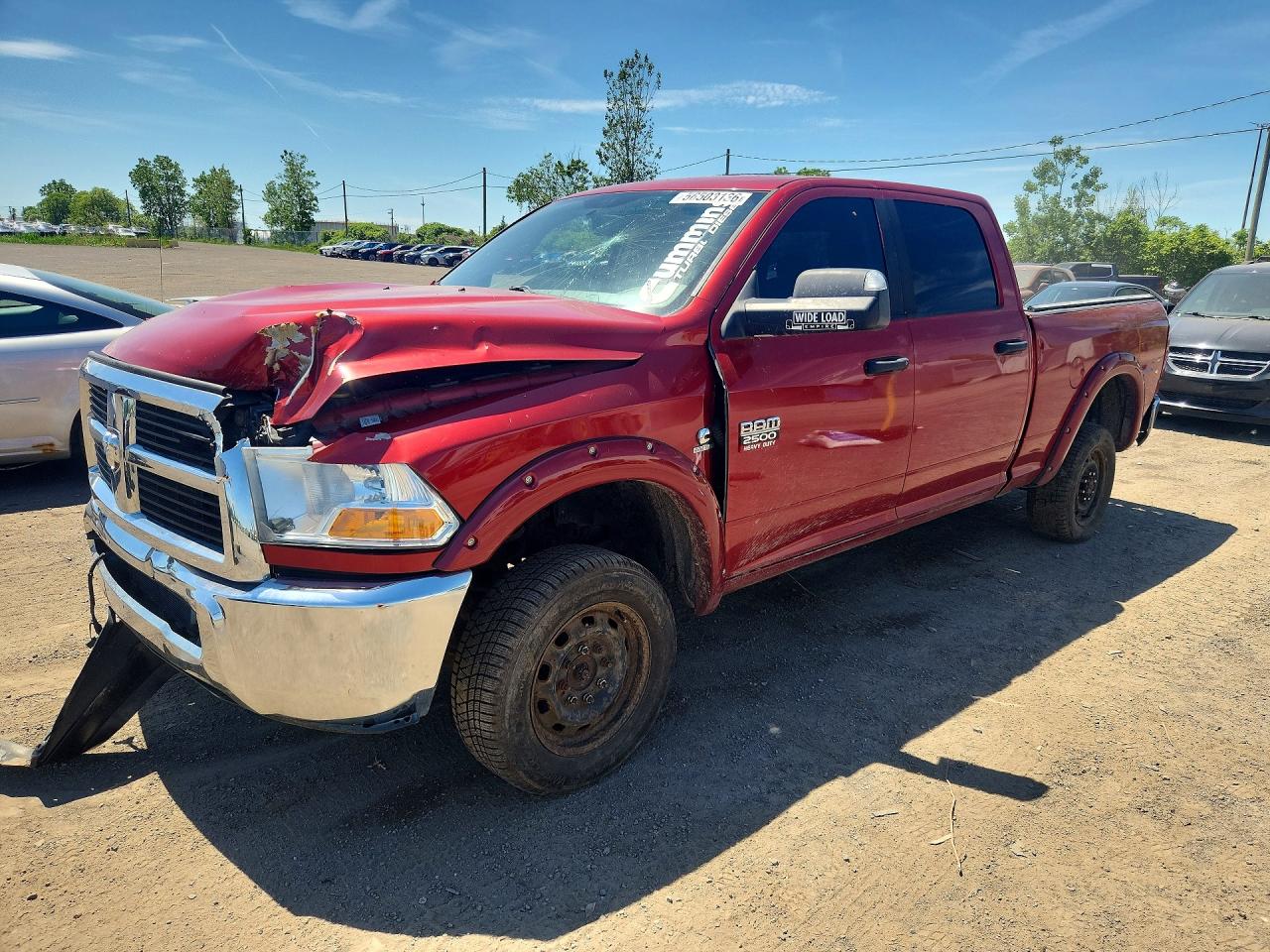 2010 Dodge Ram 2500 Burgundy vin: 3D7UT2CL0AG164961