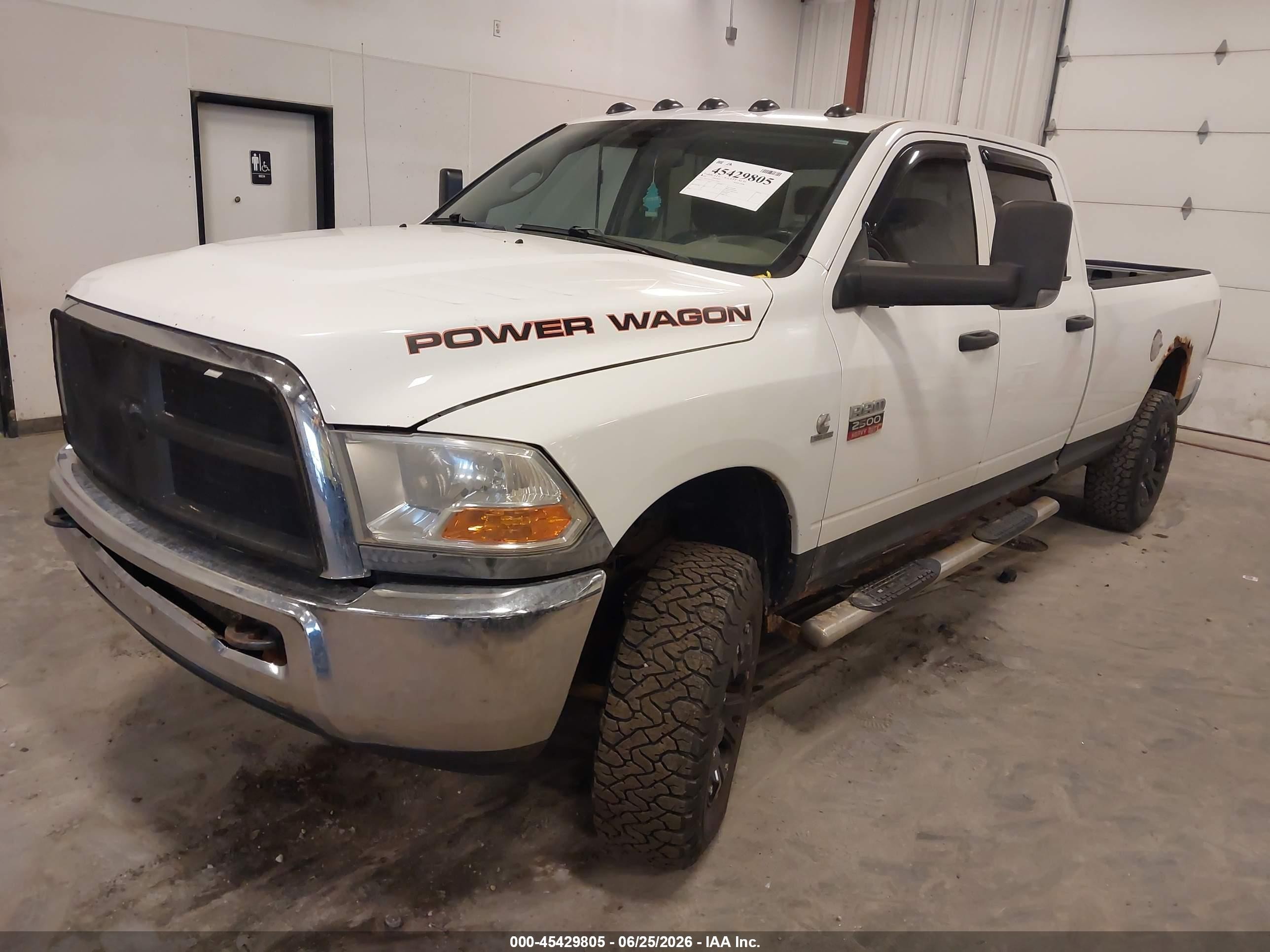 2010 Dodge Ram 2500 St White vin: 3D7UT2CL0AG170503