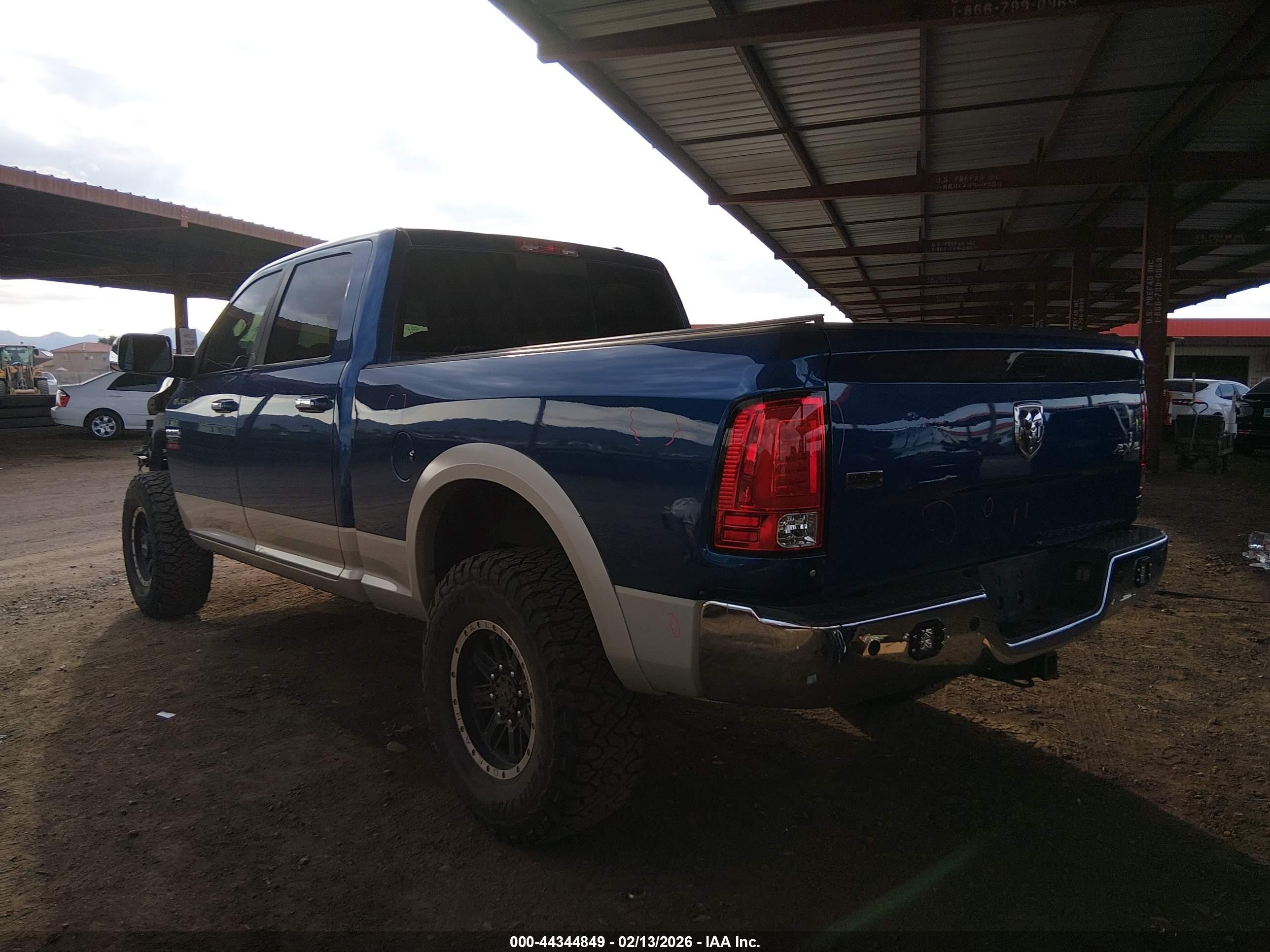 2010 Dodge Ram 2500 Laramie Blue vin: 3D7UT2CL0AG188015