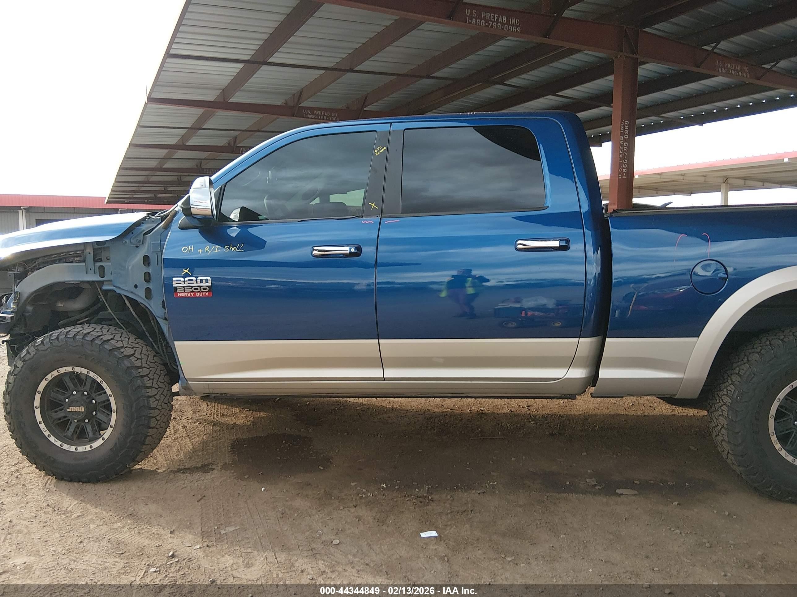 2010 Dodge Ram 2500 Laramie Blue vin: 3D7UT2CL0AG188015