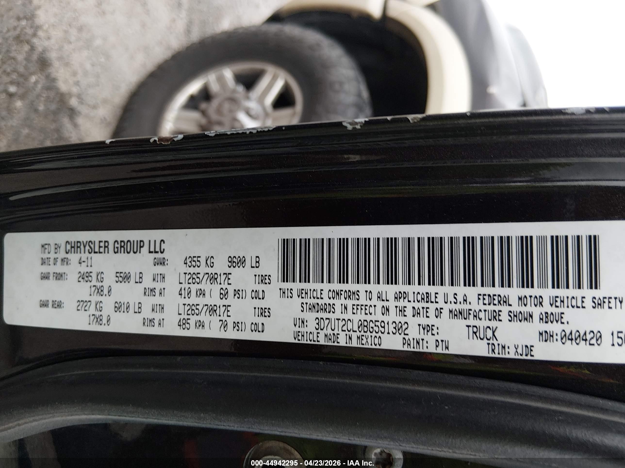 2011 Ram Ram 2500 Laramie Longhorn Brown vin: 3D7UT2CL0BG591302