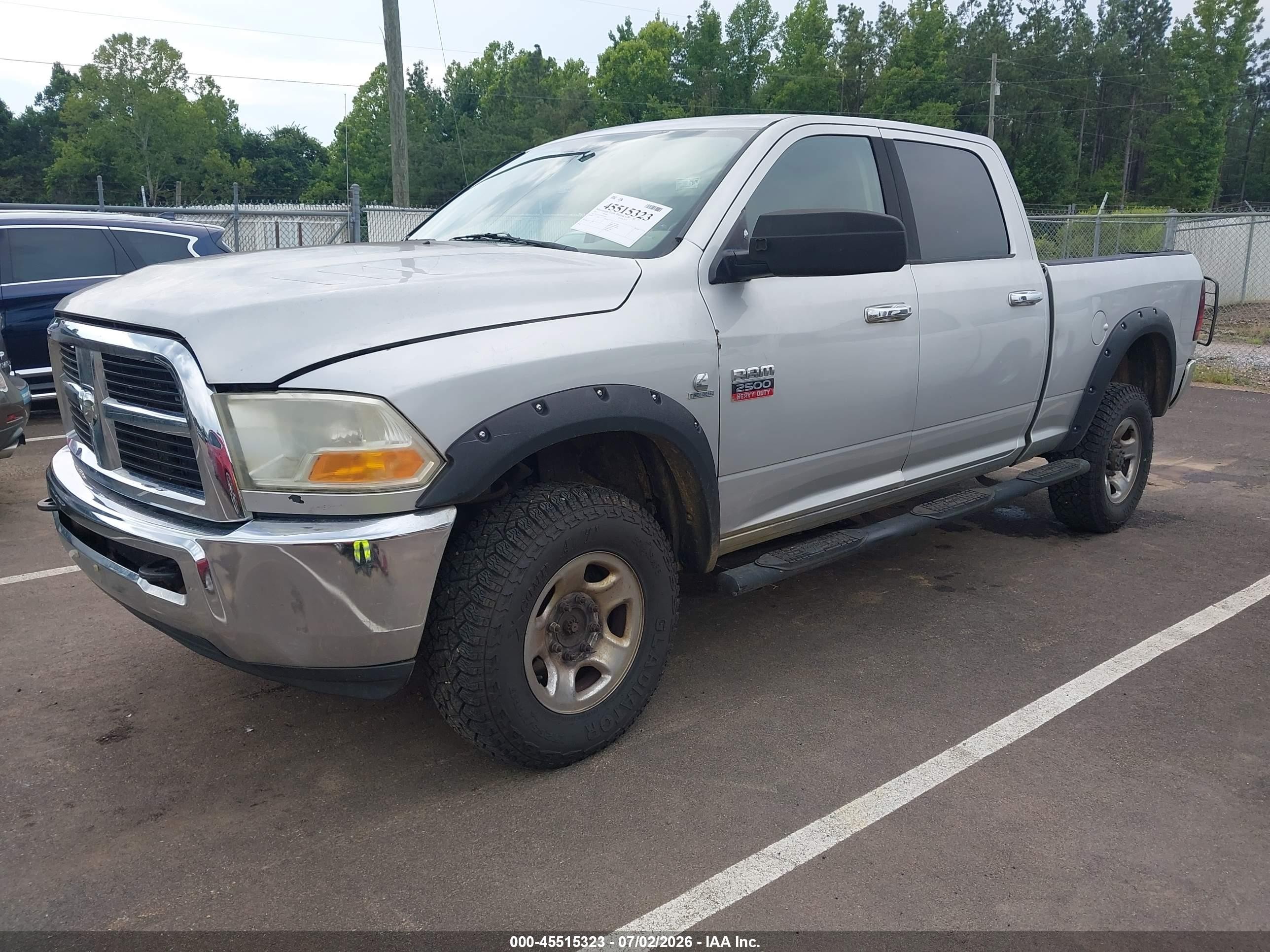 2011 Ram Ram 2500 Slt Silver vin: 3D7UT2CL3BG599717