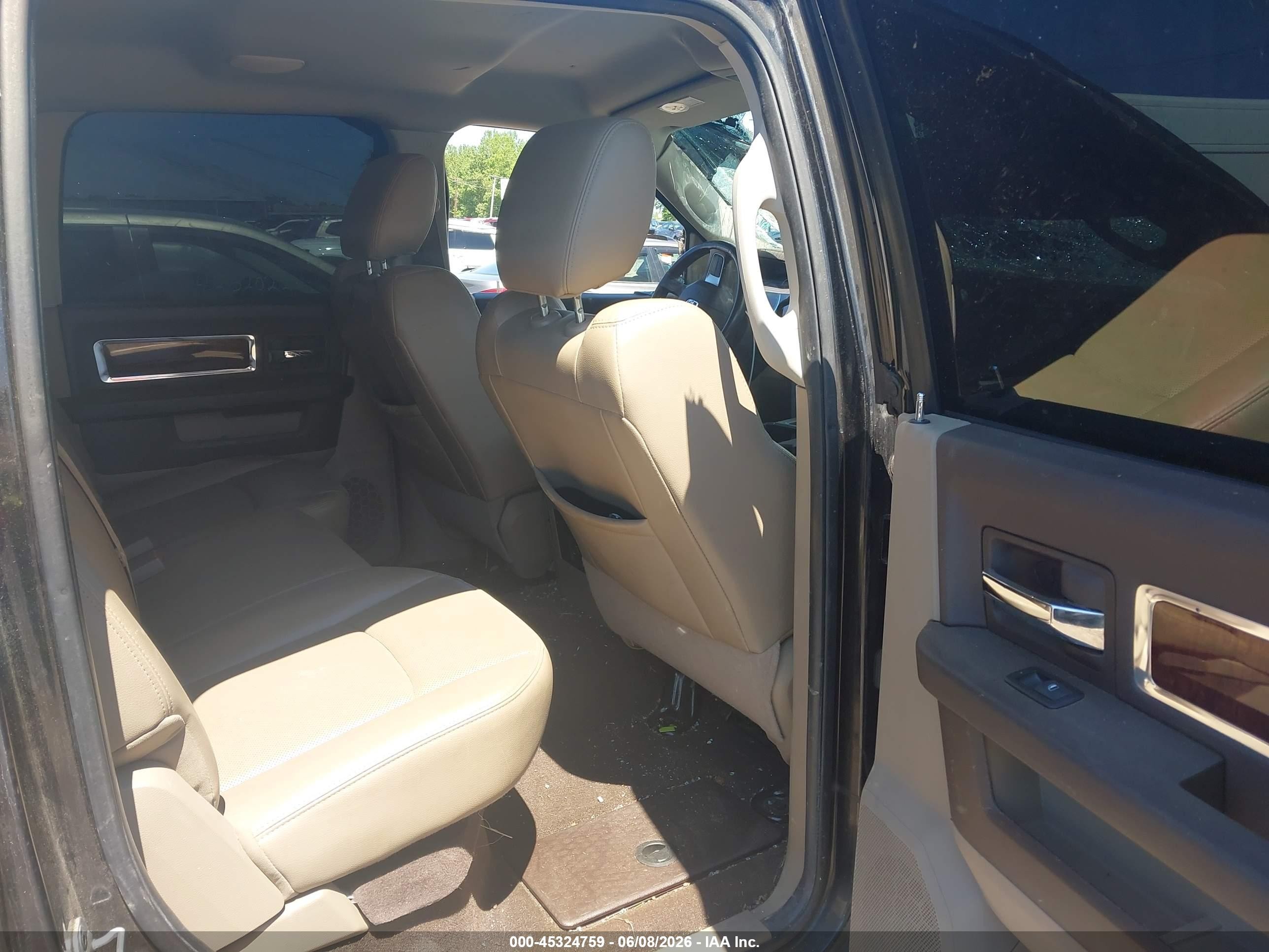 2010 Dodge Ram 2500 Laramie Black vin: 3D7UT2CL5AG156841