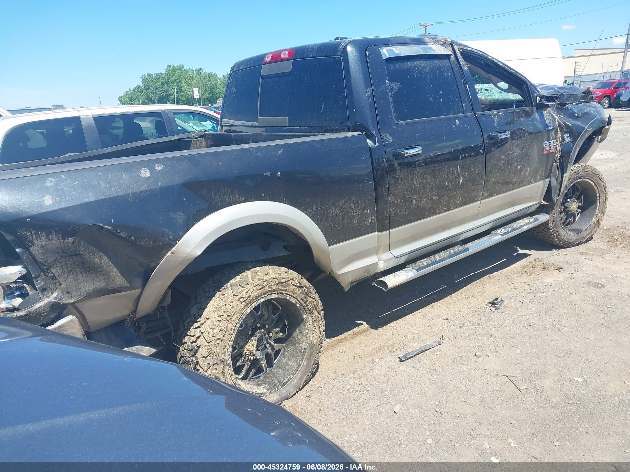 2010 Dodge Ram 2500 Laramie Black vin: 3D7UT2CL5AG156841