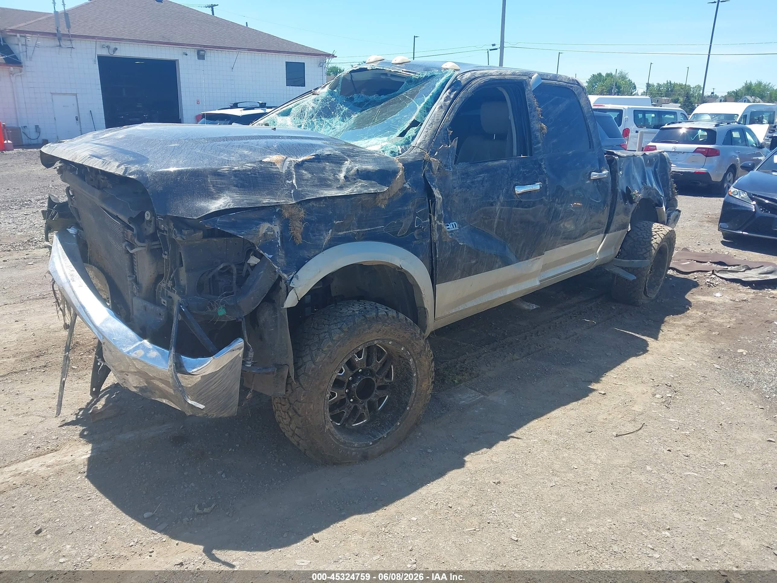 2010 Dodge Ram 2500 Laramie Black vin: 3D7UT2CL5AG156841