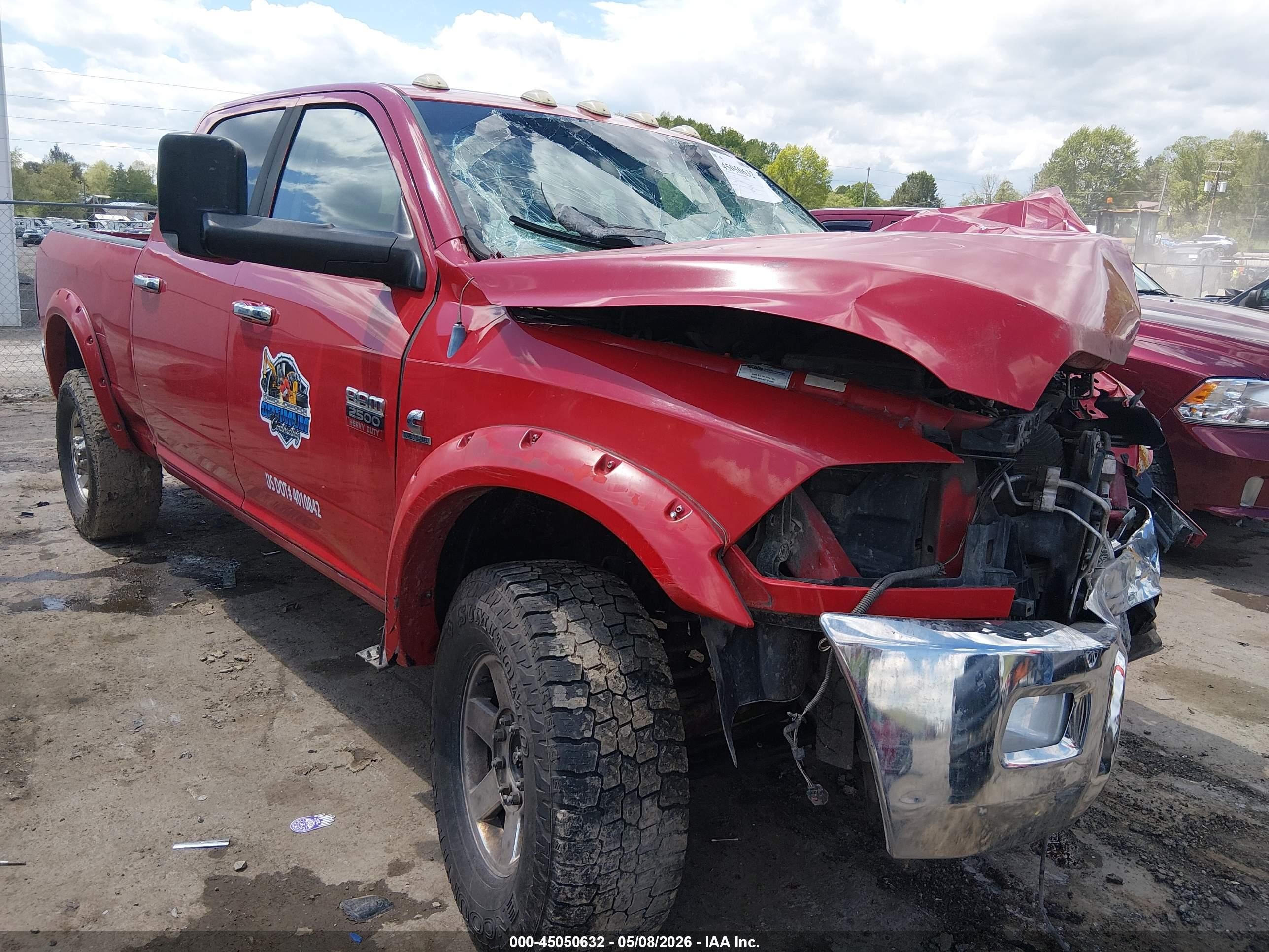 2011 Ram Ram 2500 Slt Red vin: 3D7UT2CL5BG509063