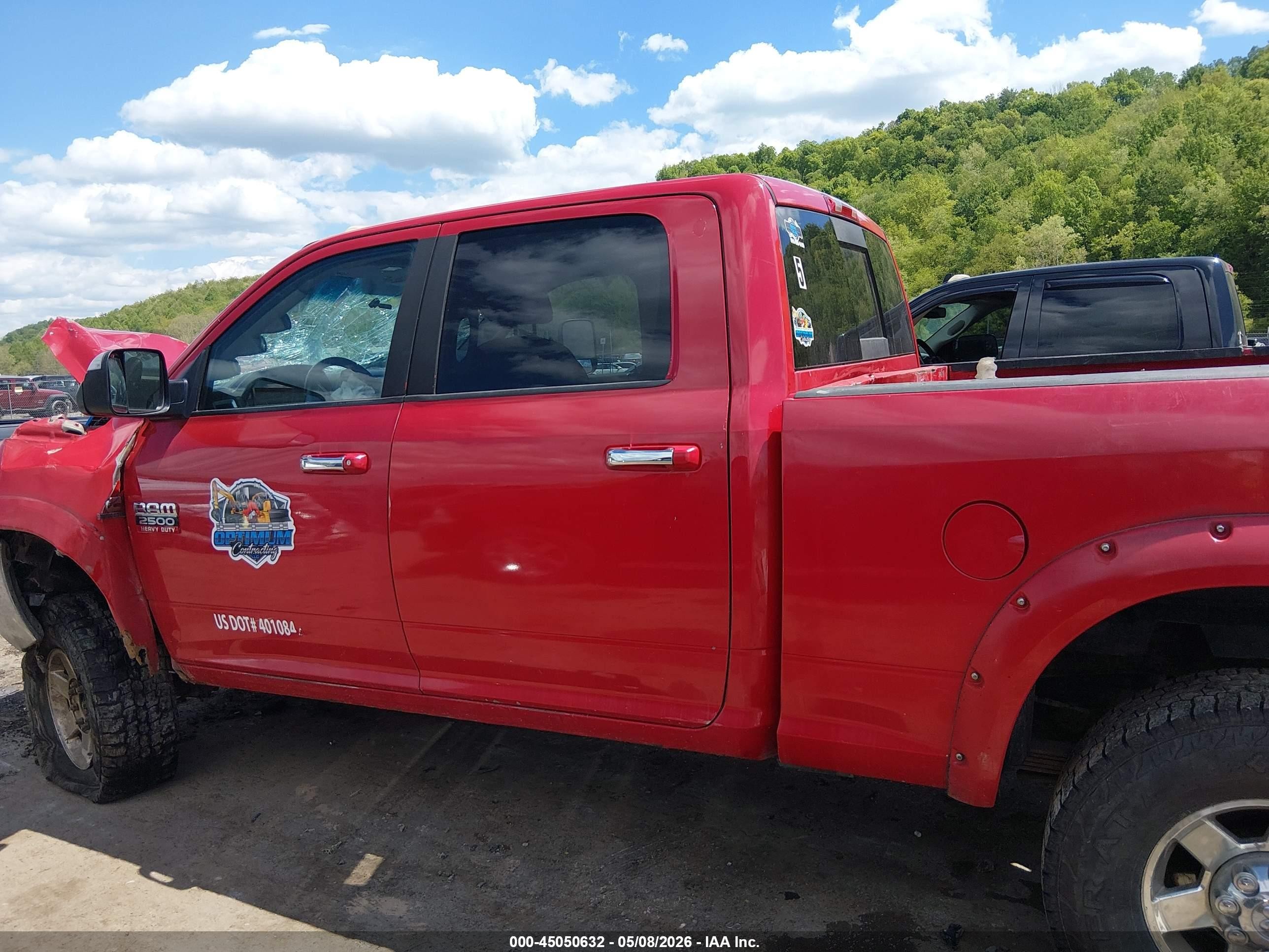 2011 Ram Ram 2500 Slt Red vin: 3D7UT2CL5BG509063