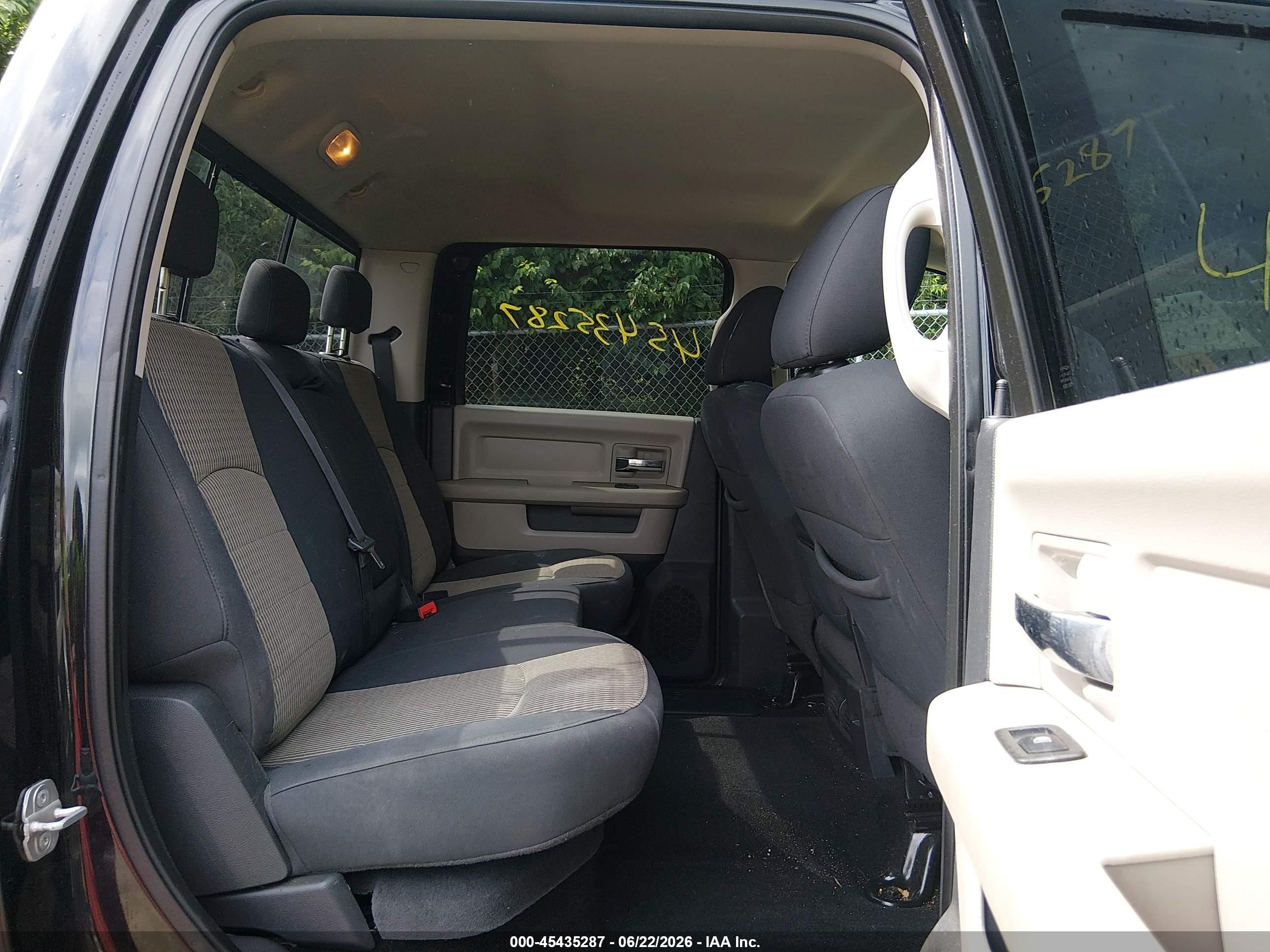 2010 Dodge Ram 2500 Slt Black vin: 3D7UT2CL6AG106854