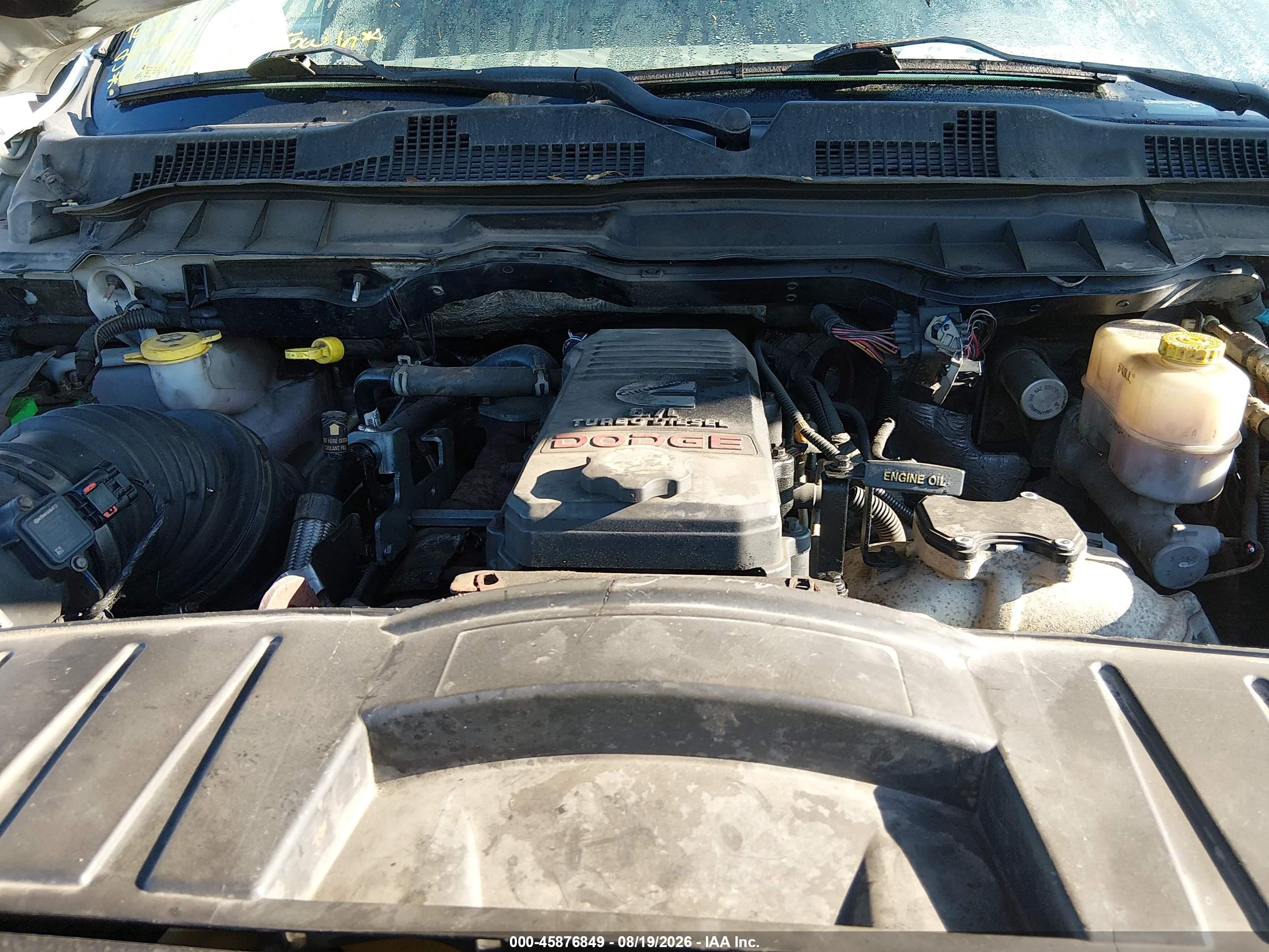 2010 Dodge Ram 2500 St White vin: 3D7UT2CL7AG127096