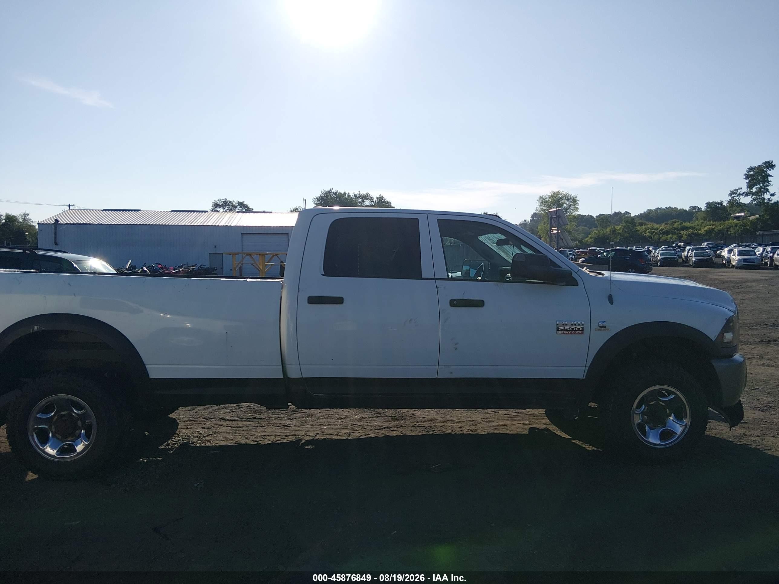 2010 Dodge Ram 2500 St White vin: 3D7UT2CL7AG127096