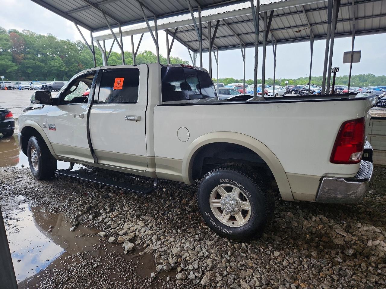 2010 Dodge Ram 2500 White vin: 3D7UT2CL8AG172337