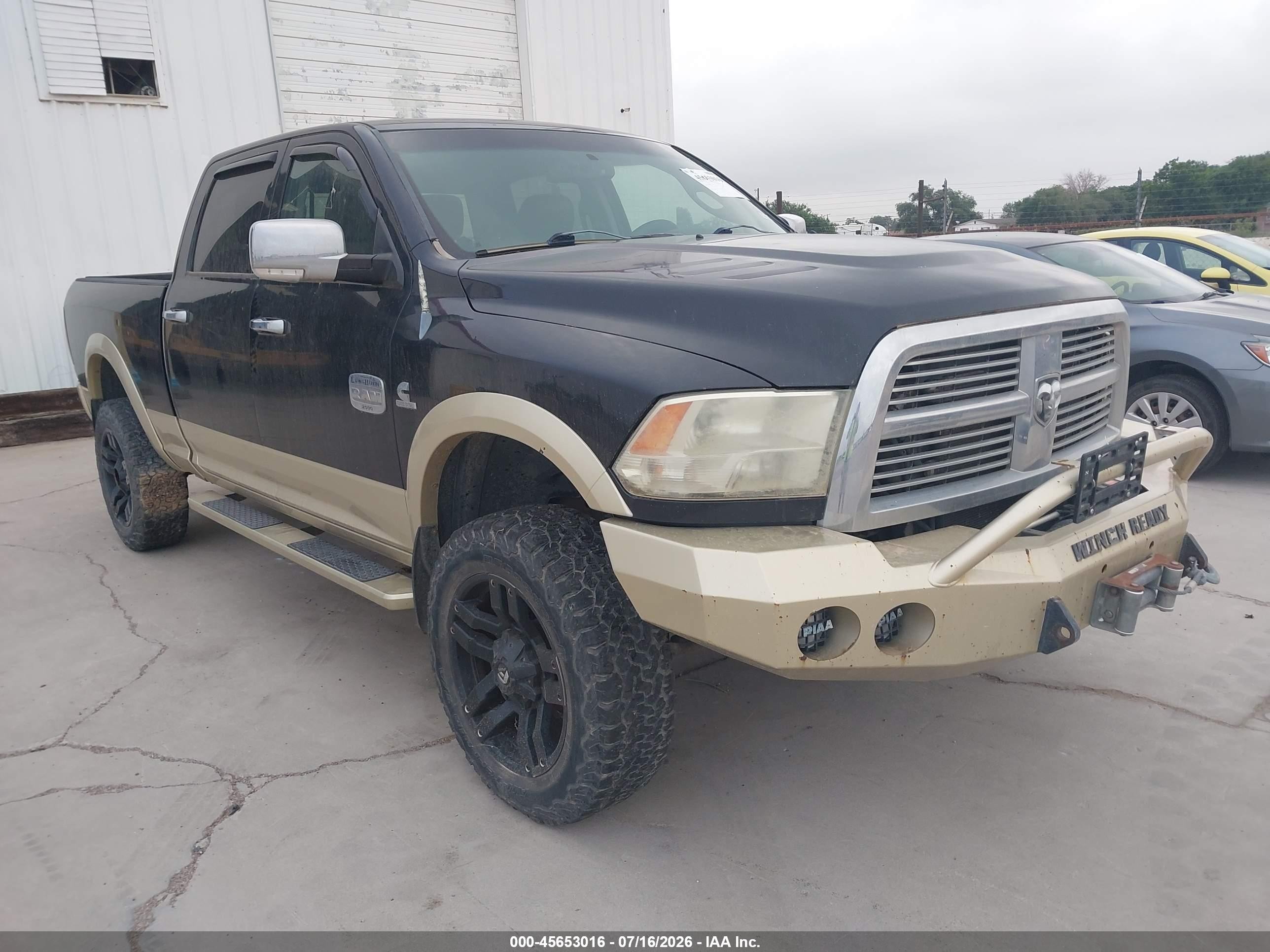 2011 Ram Ram 2500 Laramie Longhorn Black vin: 3D7UT2CL8BG571086