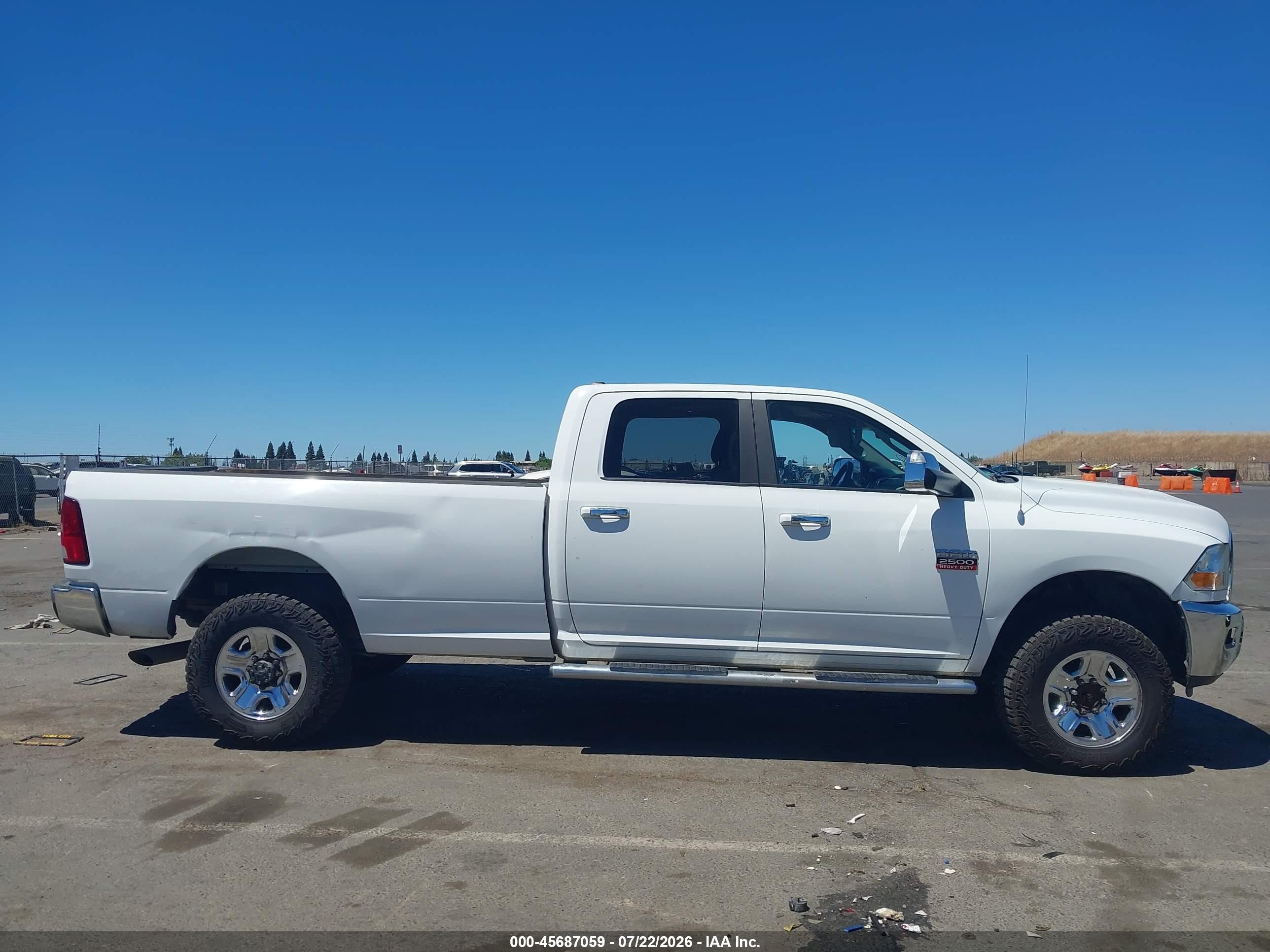 2011 Ram Ram 2500 Slt Белый vin: 3D7UT2CL8BG625597