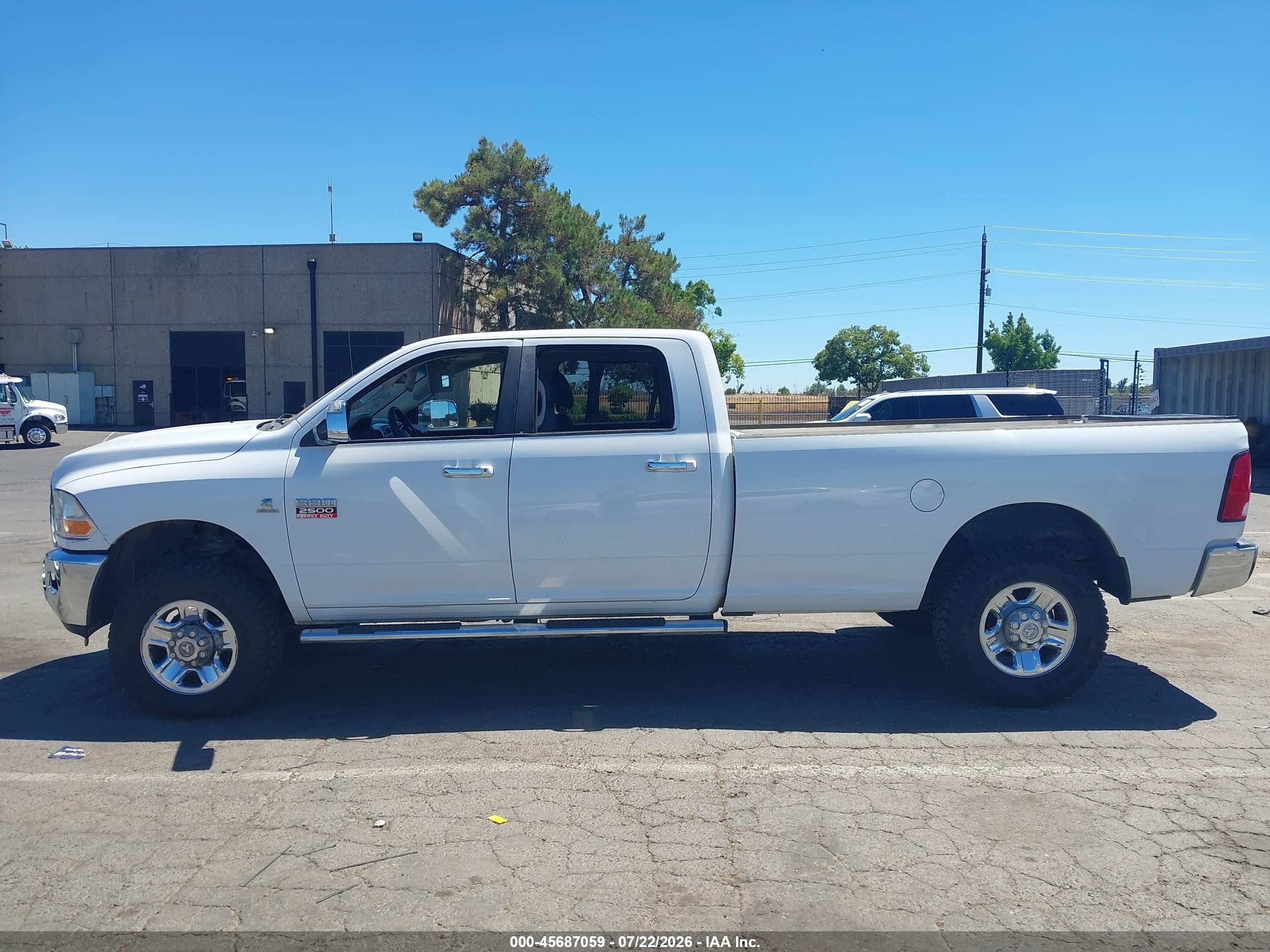 2011 Ram Ram 2500 Slt Белый vin: 3D7UT2CL8BG625597