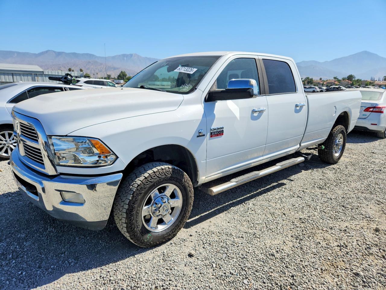 2010 Dodge Ram 2500 White vin: 3D7UT2CL9AG106914