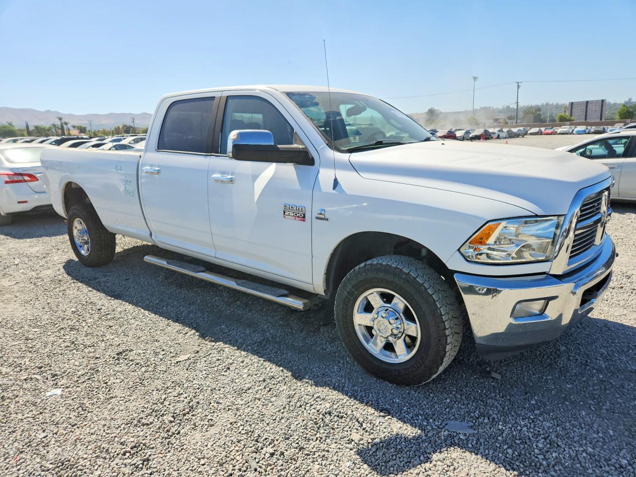 2010 Dodge Ram 2500 White vin: 3D7UT2CL9AG106914