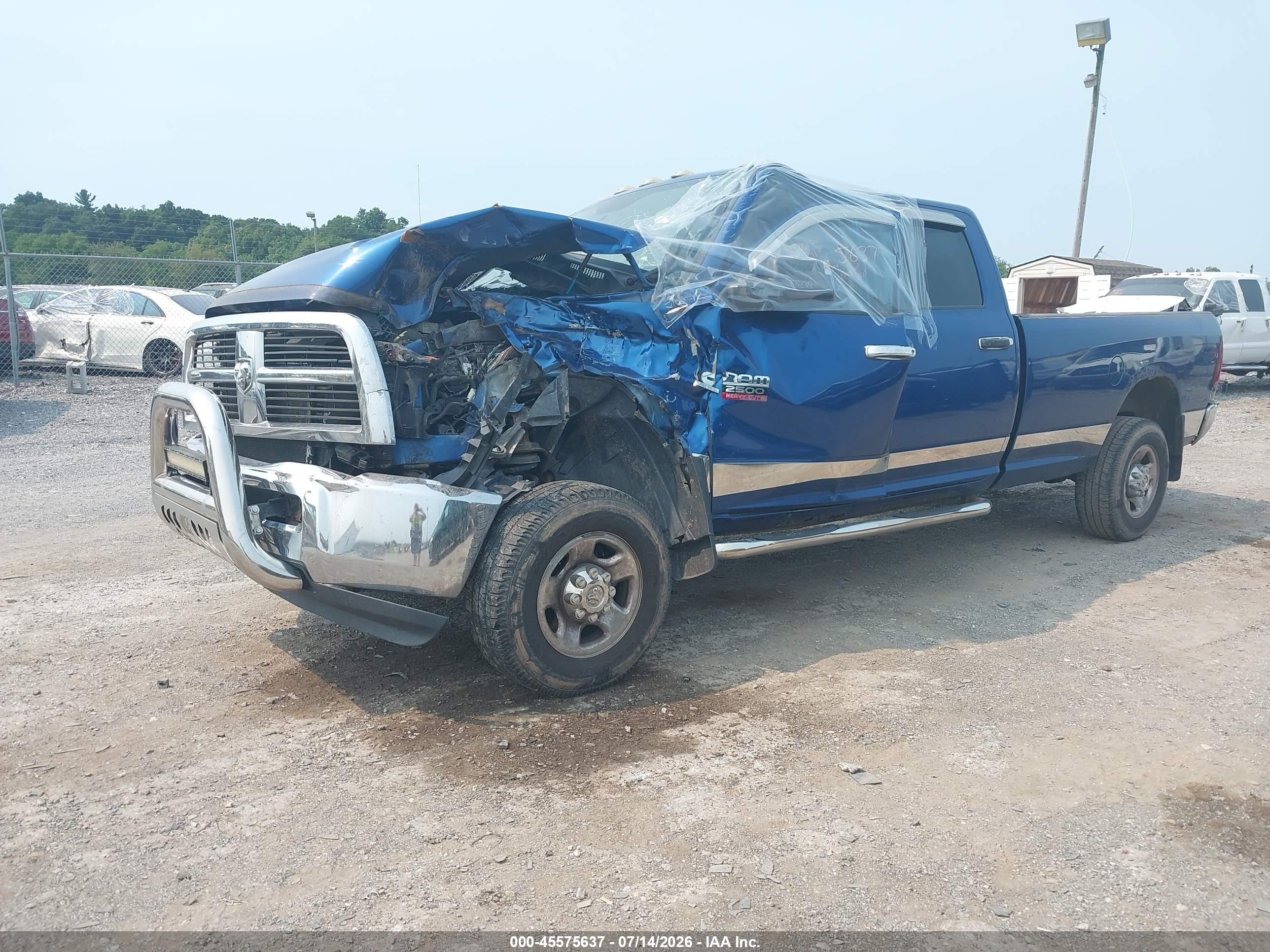 2010 Dodge Ram 2500 St Blue vin: 3D7UT2CLXAG141588