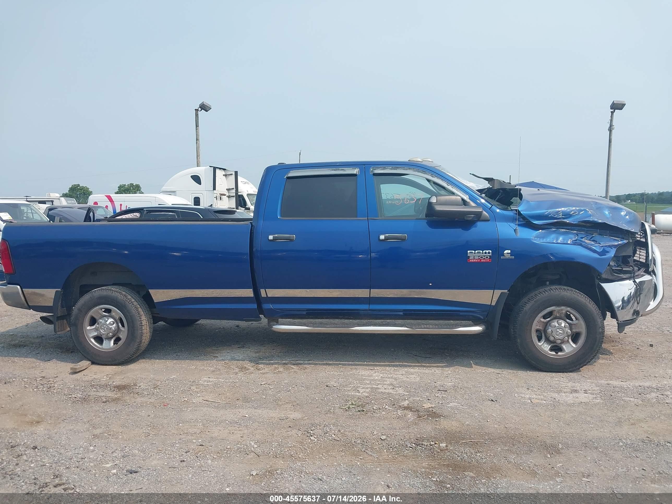 2010 Dodge Ram 2500 St Blue vin: 3D7UT2CLXAG141588