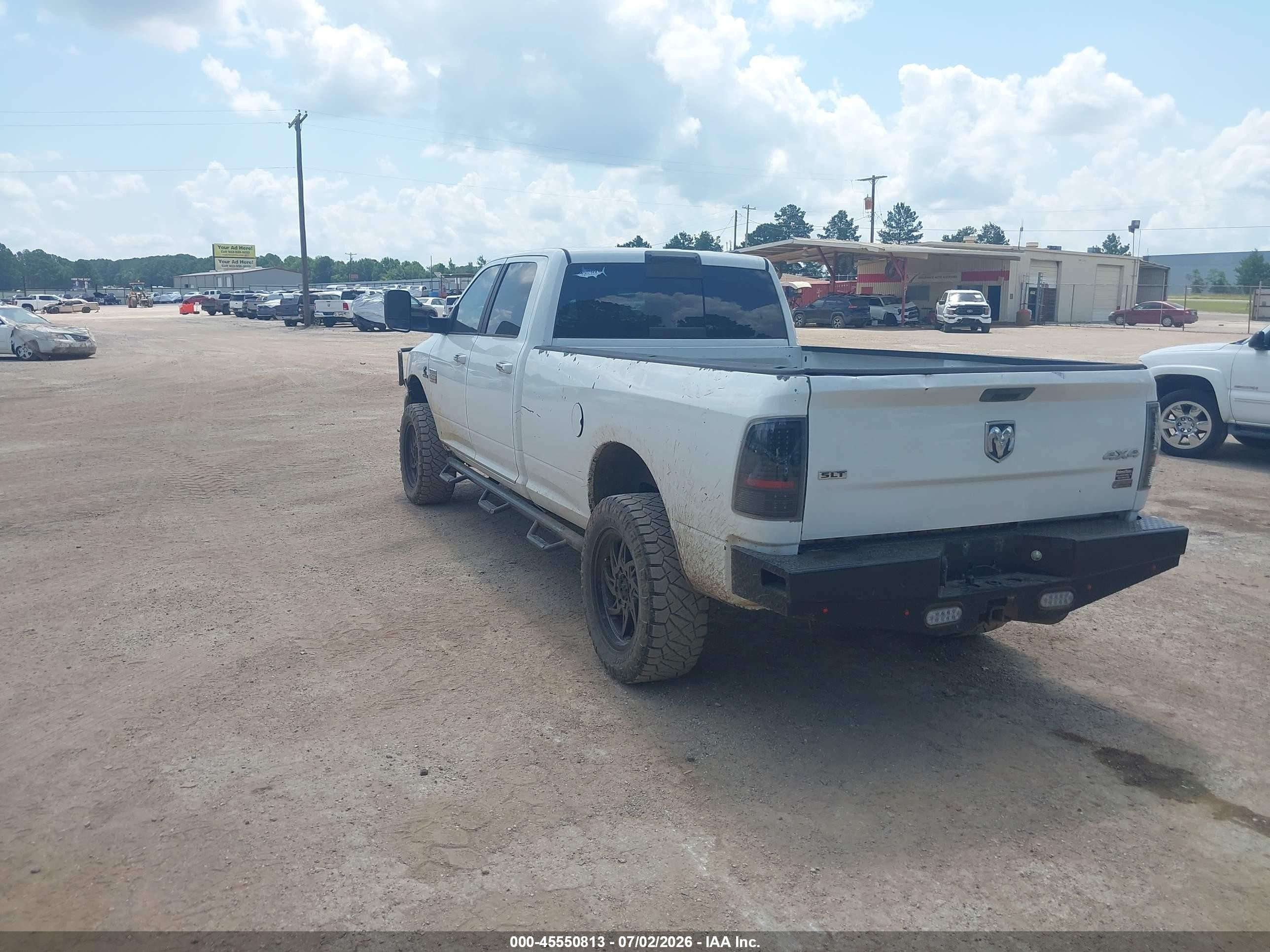 2011 Ram Ram 2500 Slt White vin: 3D7UT2CLXBG620756