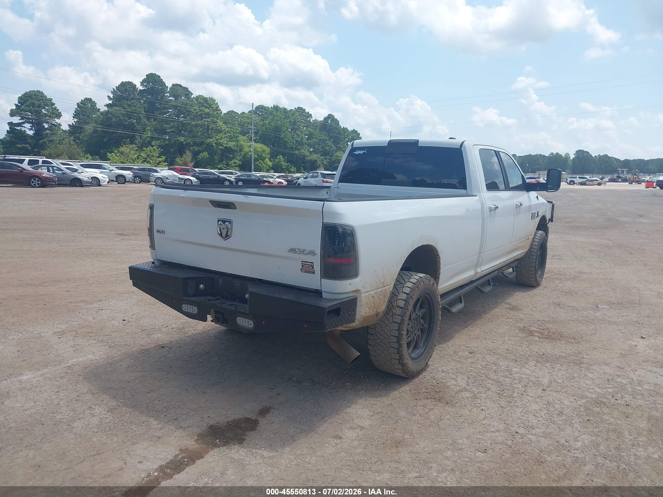 2011 Ram Ram 2500 Slt White vin: 3D7UT2CLXBG620756