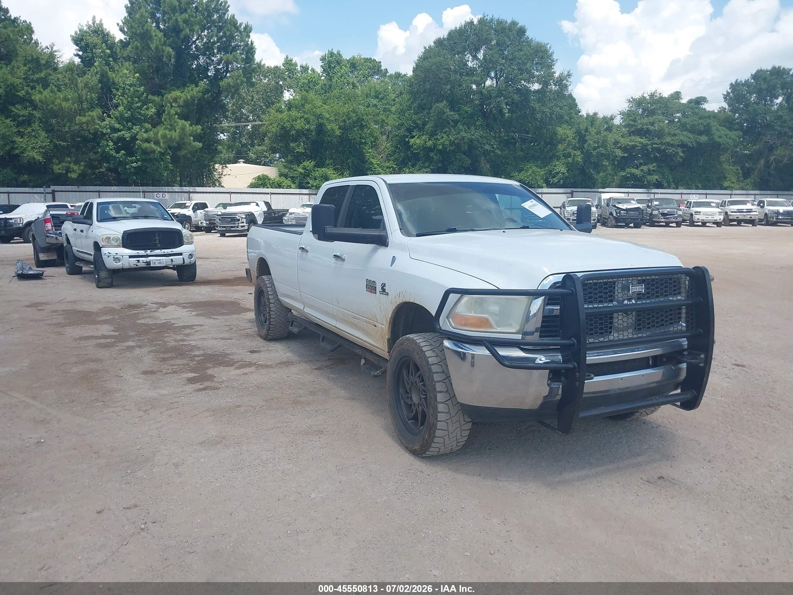 2011 Ram Ram 2500 Slt White vin: 3D7UT2CLXBG620756
