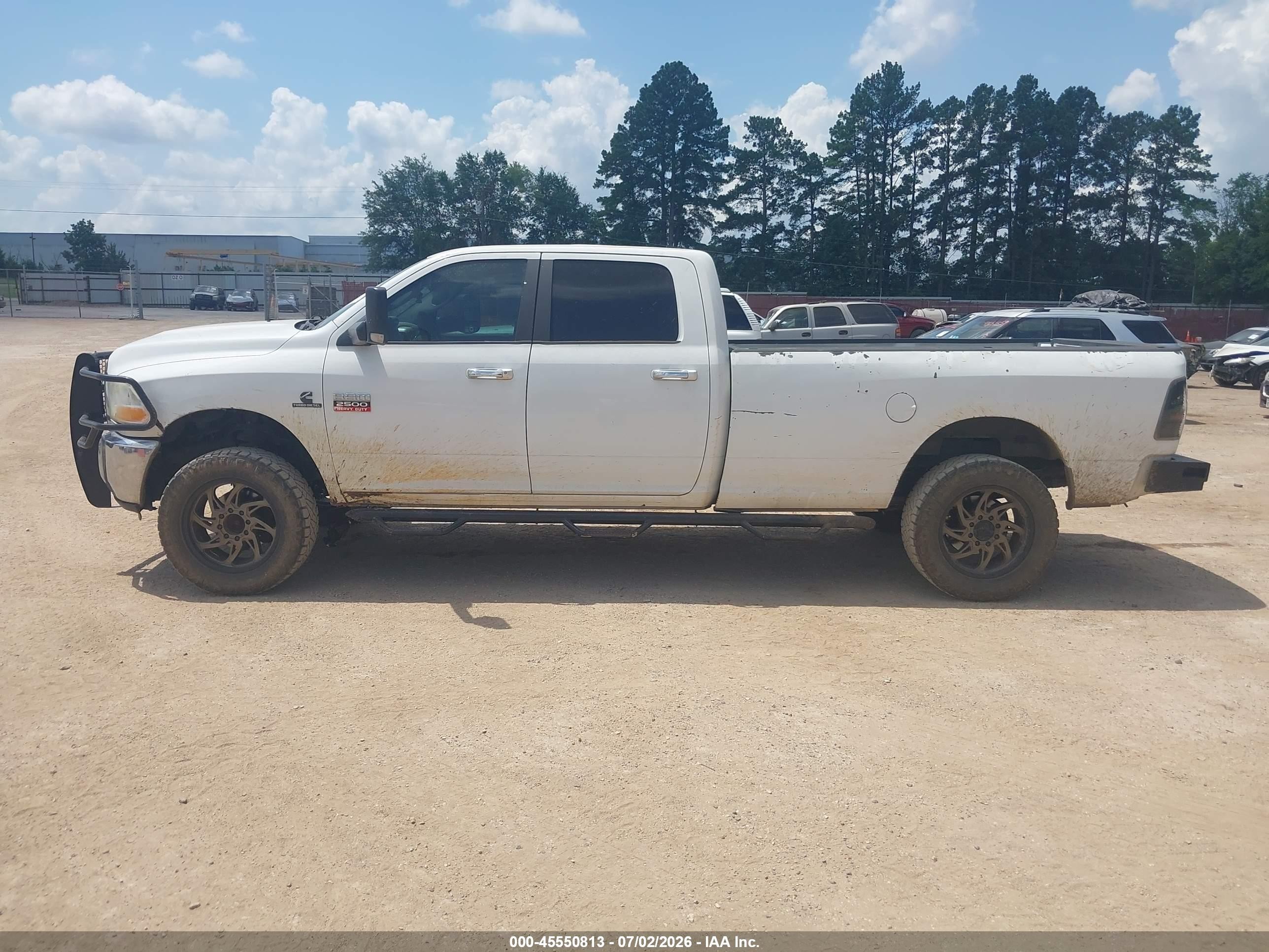 2011 Ram Ram 2500 Slt White vin: 3D7UT2CLXBG620756
