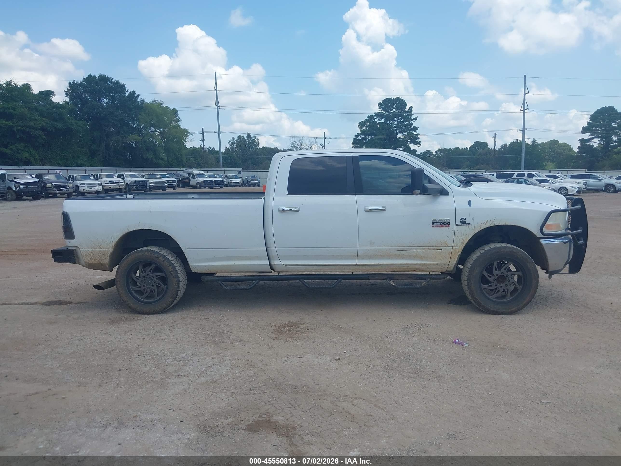 2011 Ram Ram 2500 Slt White vin: 3D7UT2CLXBG620756