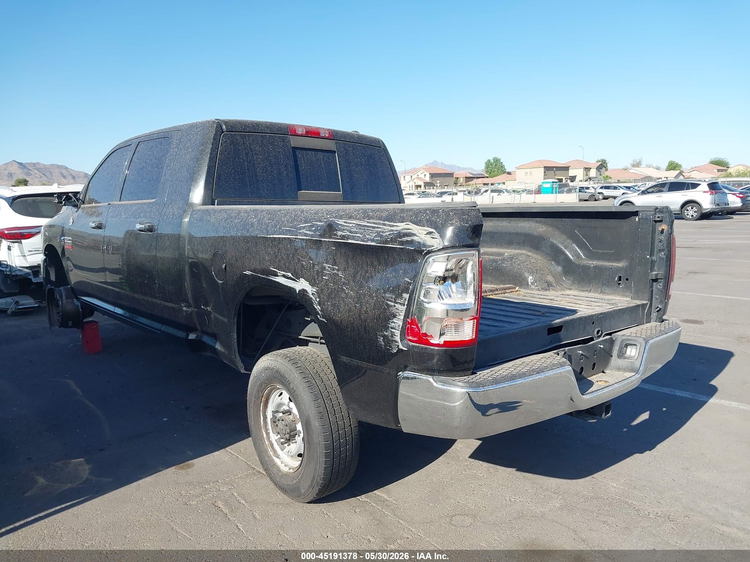 2010 Dodge Ram 2500 Slt Black vin: 3D7UT2HL0AG135193