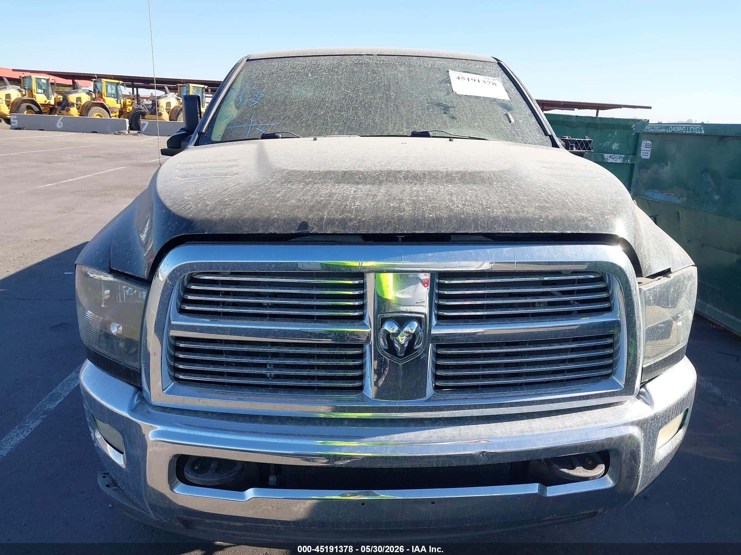 2010 Dodge Ram 2500 Slt Black vin: 3D7UT2HL0AG135193
