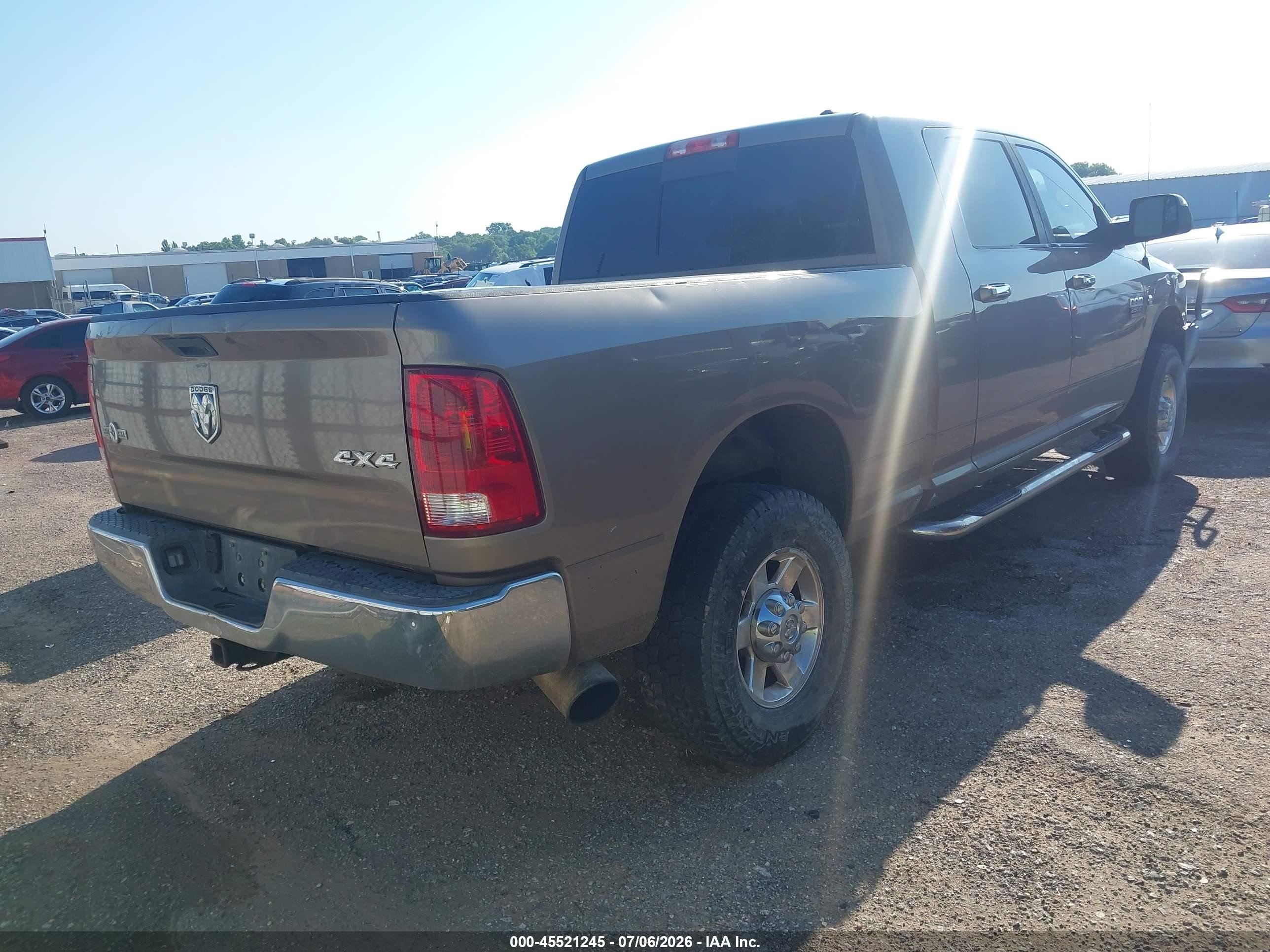 2010 Dodge Ram 2500 Slt Tan vin: 3D7UT2HL1AG135011