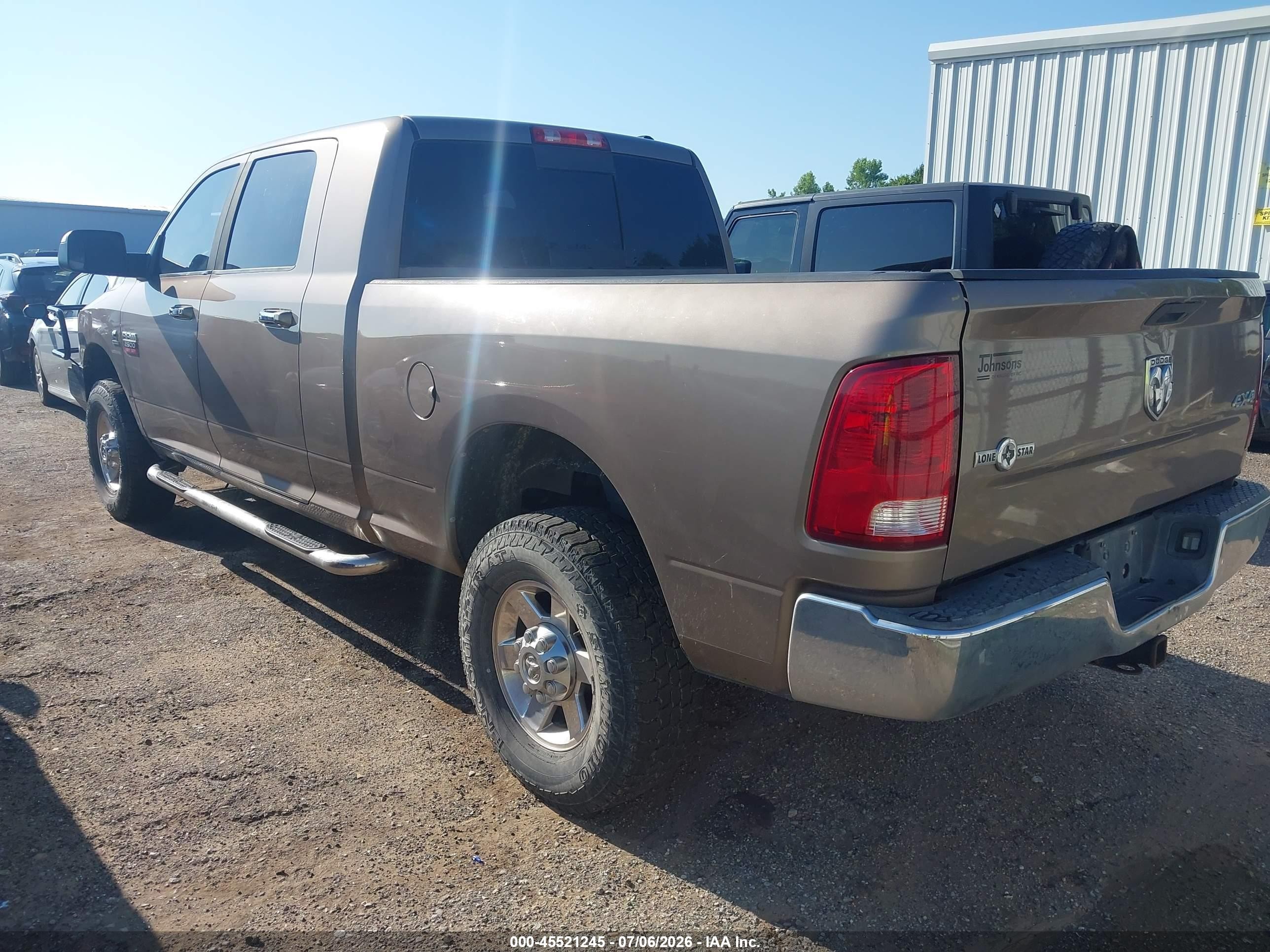 2010 Dodge Ram 2500 Slt Tan vin: 3D7UT2HL1AG135011