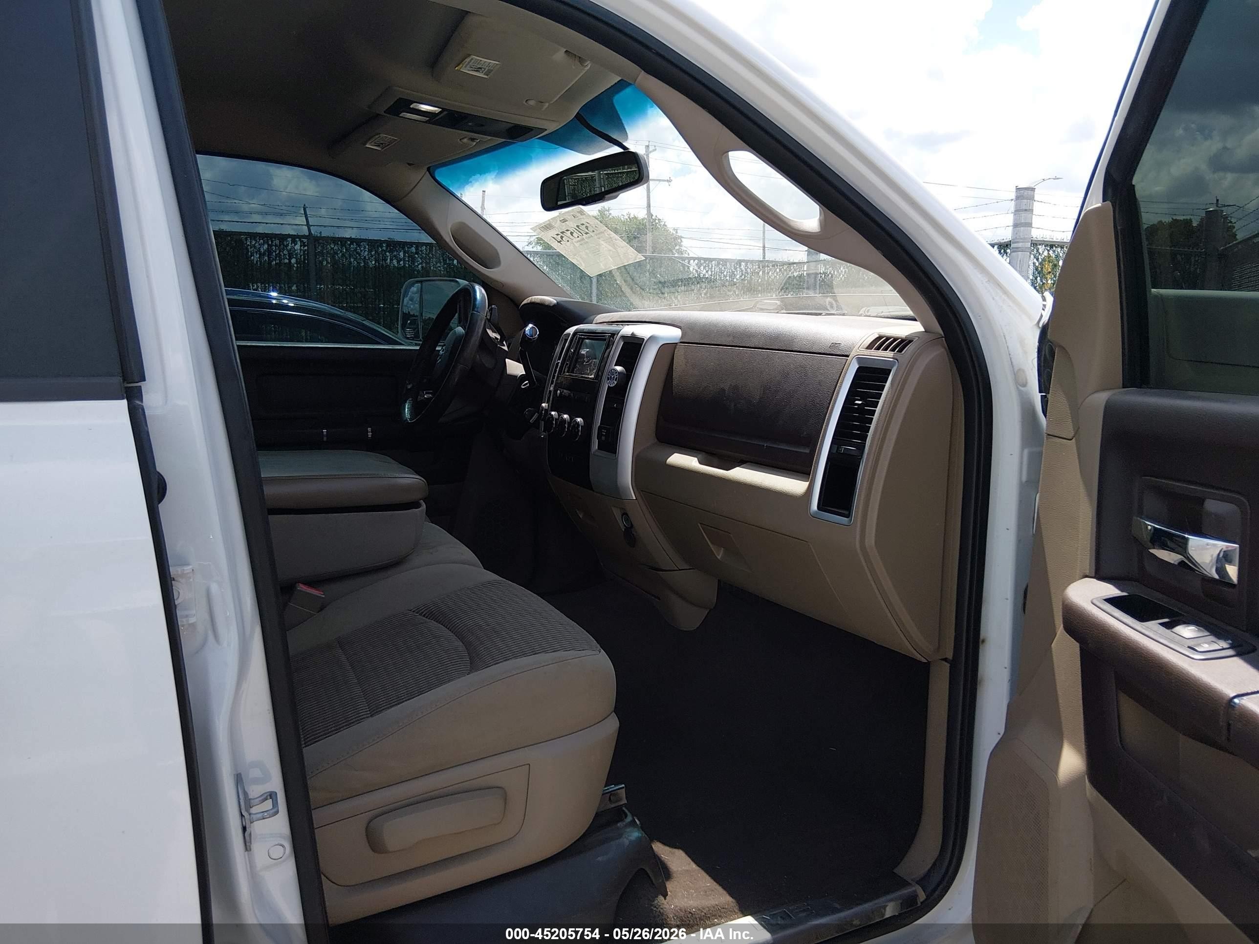 2010 Dodge Ram 2500 Slt White vin: 3D7UT2HL3AG134314