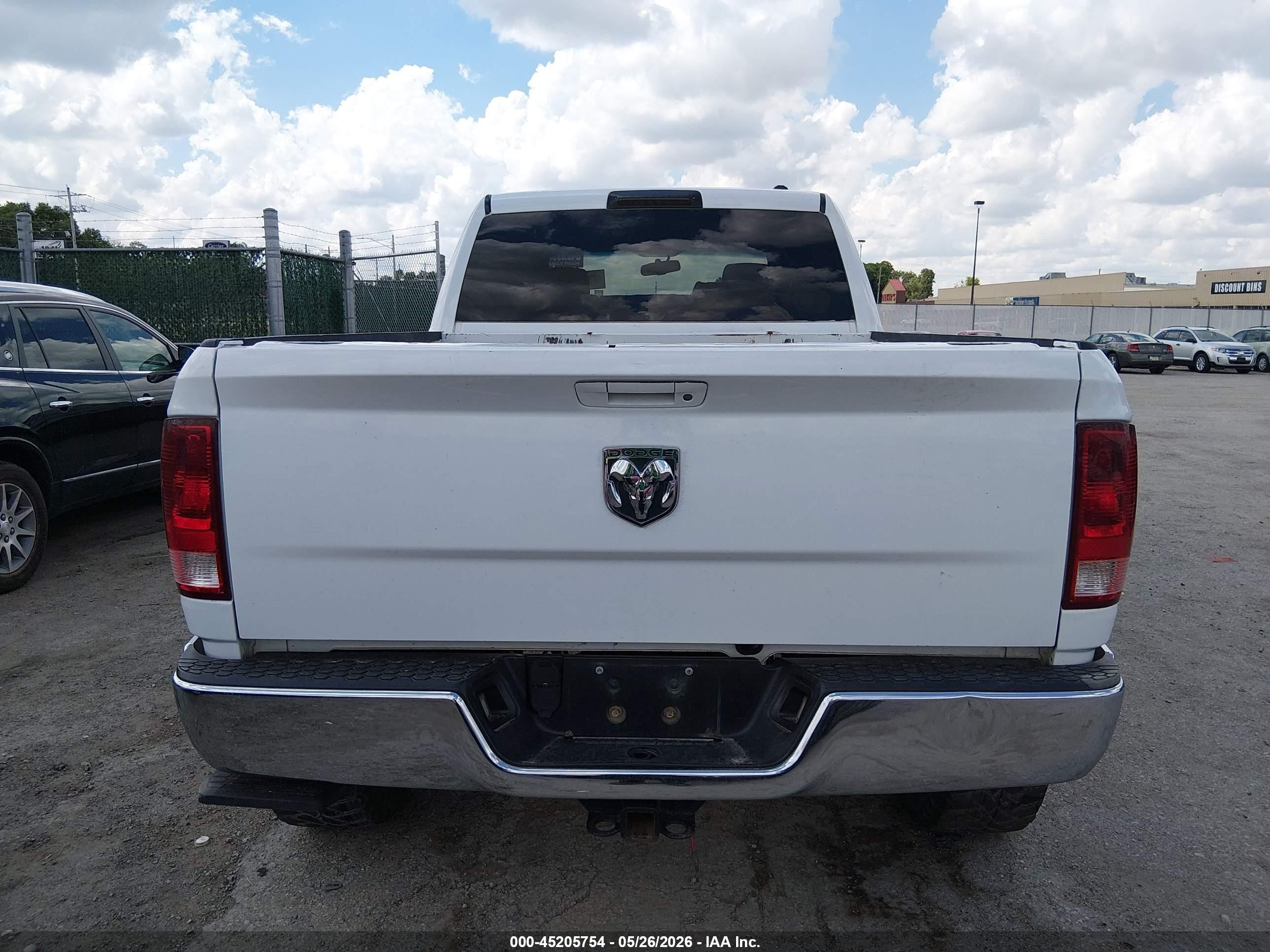 2010 Dodge Ram 2500 Slt White vin: 3D7UT2HL3AG134314