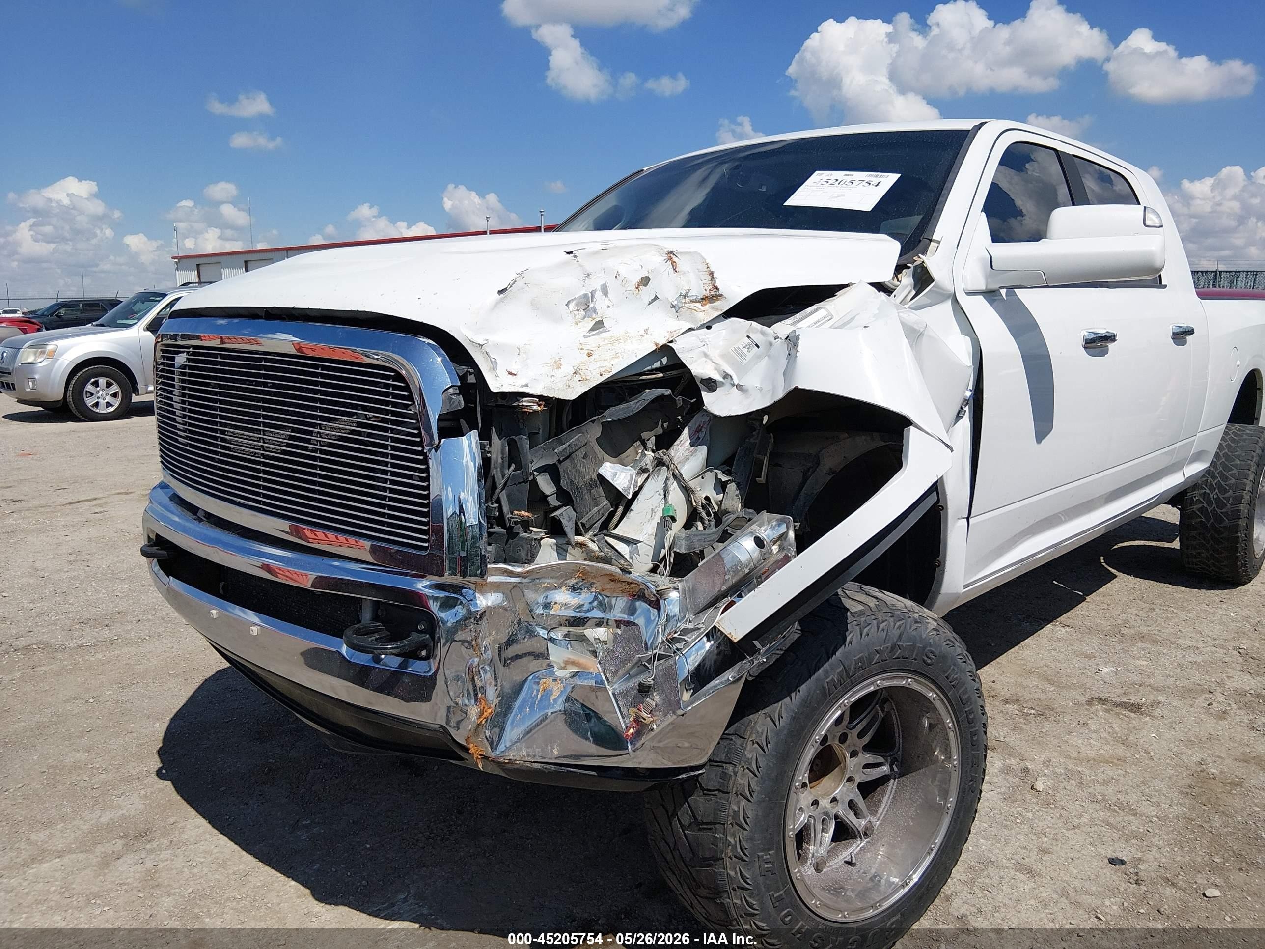 2010 Dodge Ram 2500 Slt White vin: 3D7UT2HL3AG134314