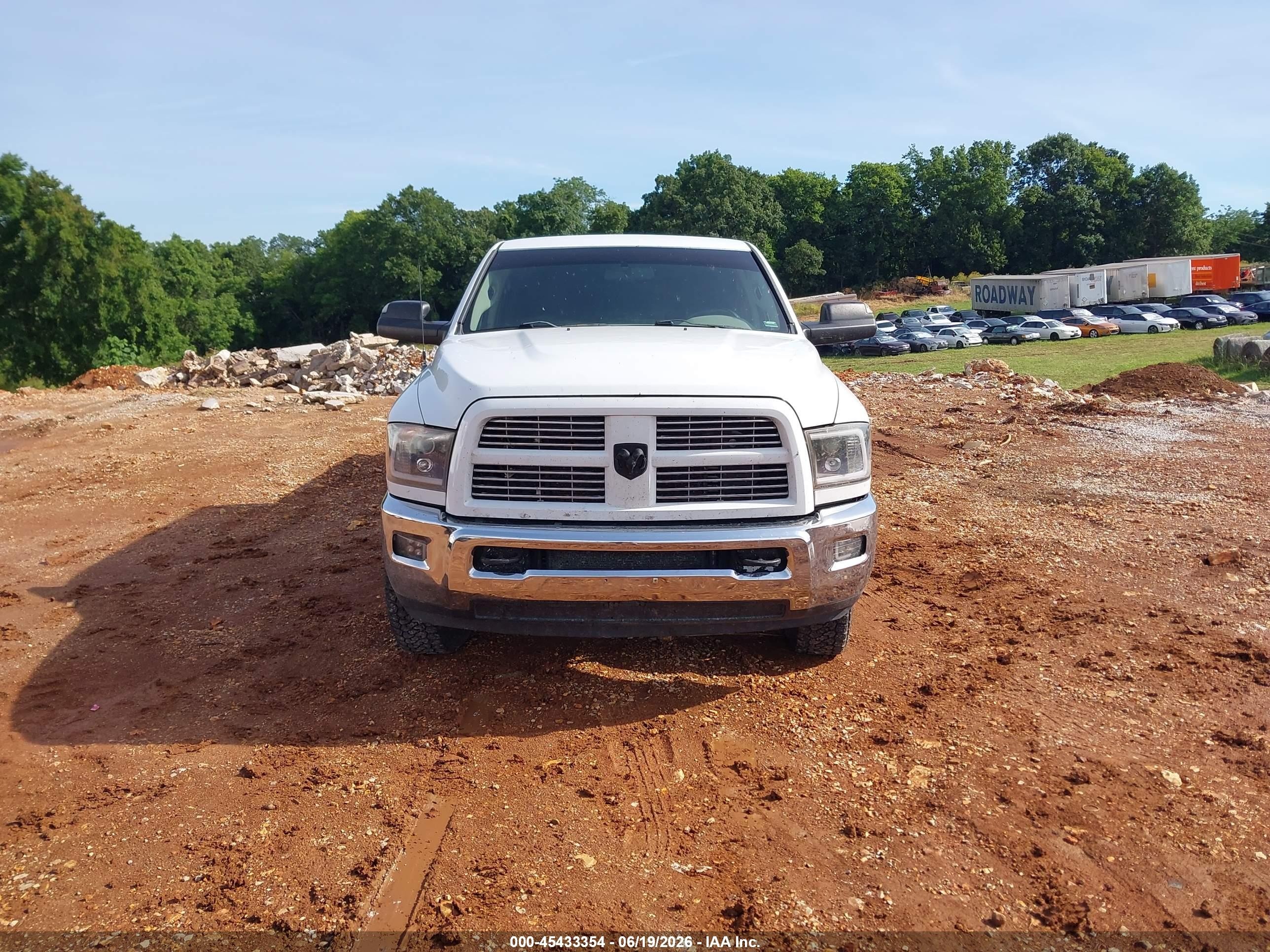 2010 Dodge Ram 2500 Slt White vin: 3D7UT2HL4AG113097
