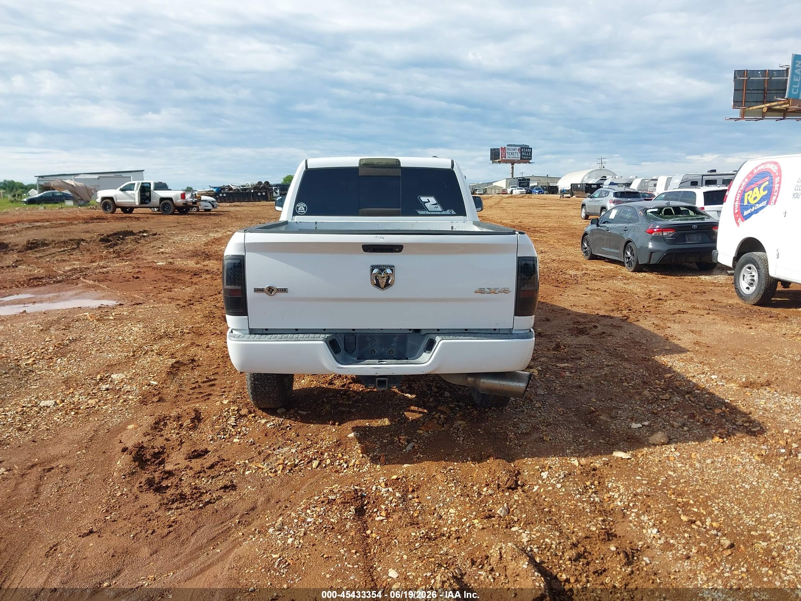 2010 Dodge Ram 2500 Slt White vin: 3D7UT2HL4AG113097