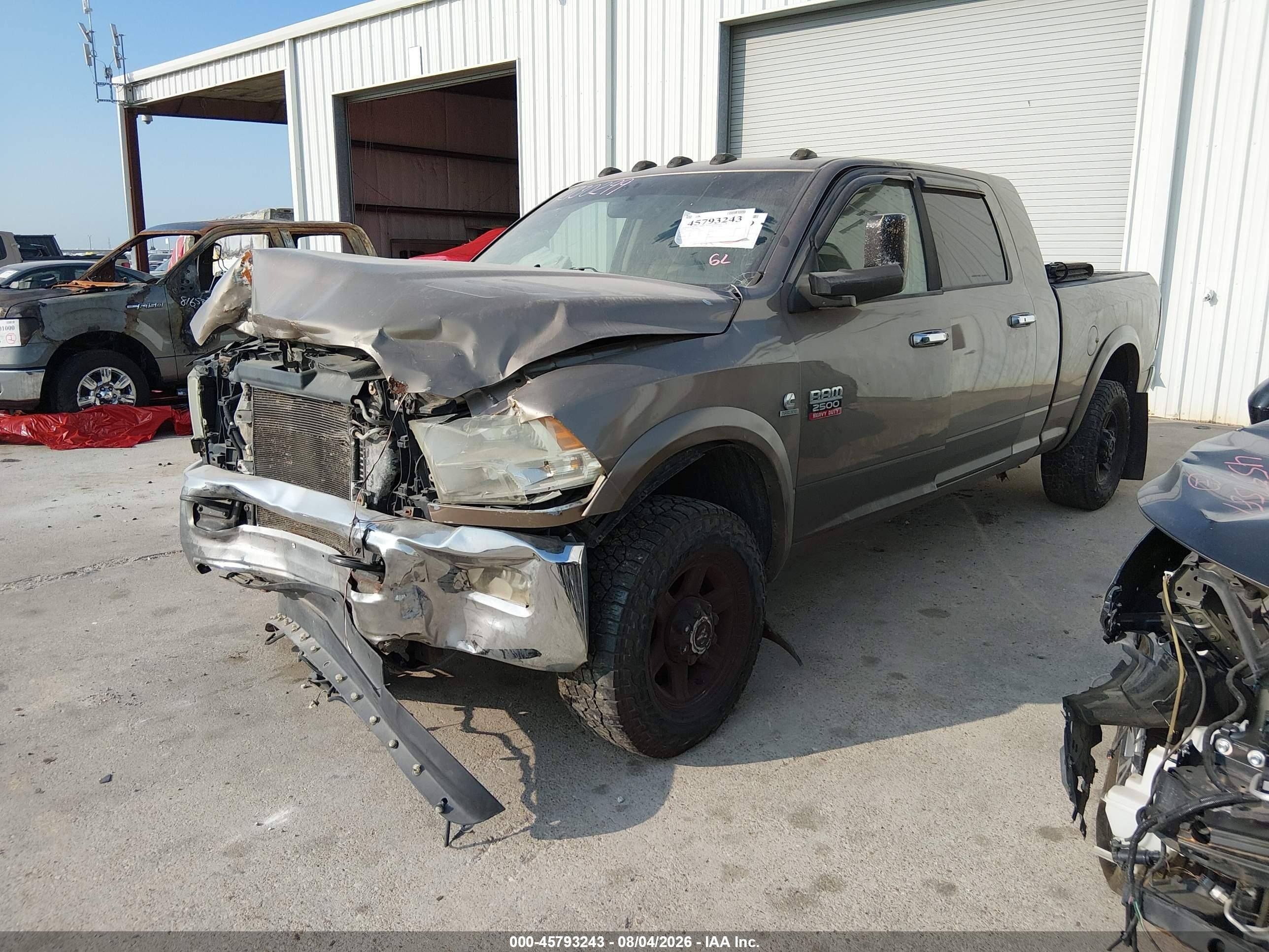 2010 Dodge Ram 2500 Laramie Brown vin: 3D7UT2HL4AG167306