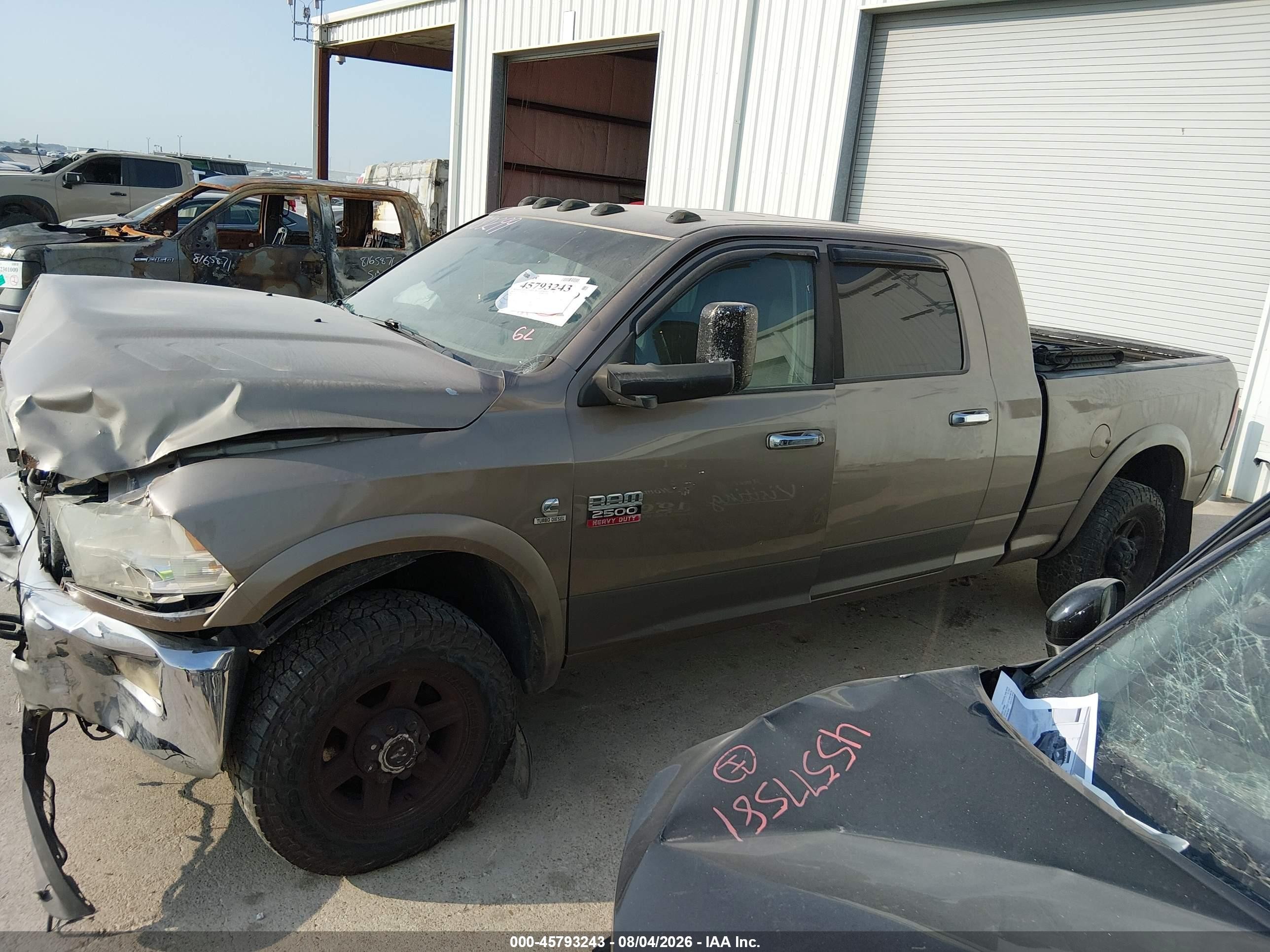 2010 Dodge Ram 2500 Laramie Brown vin: 3D7UT2HL4AG167306