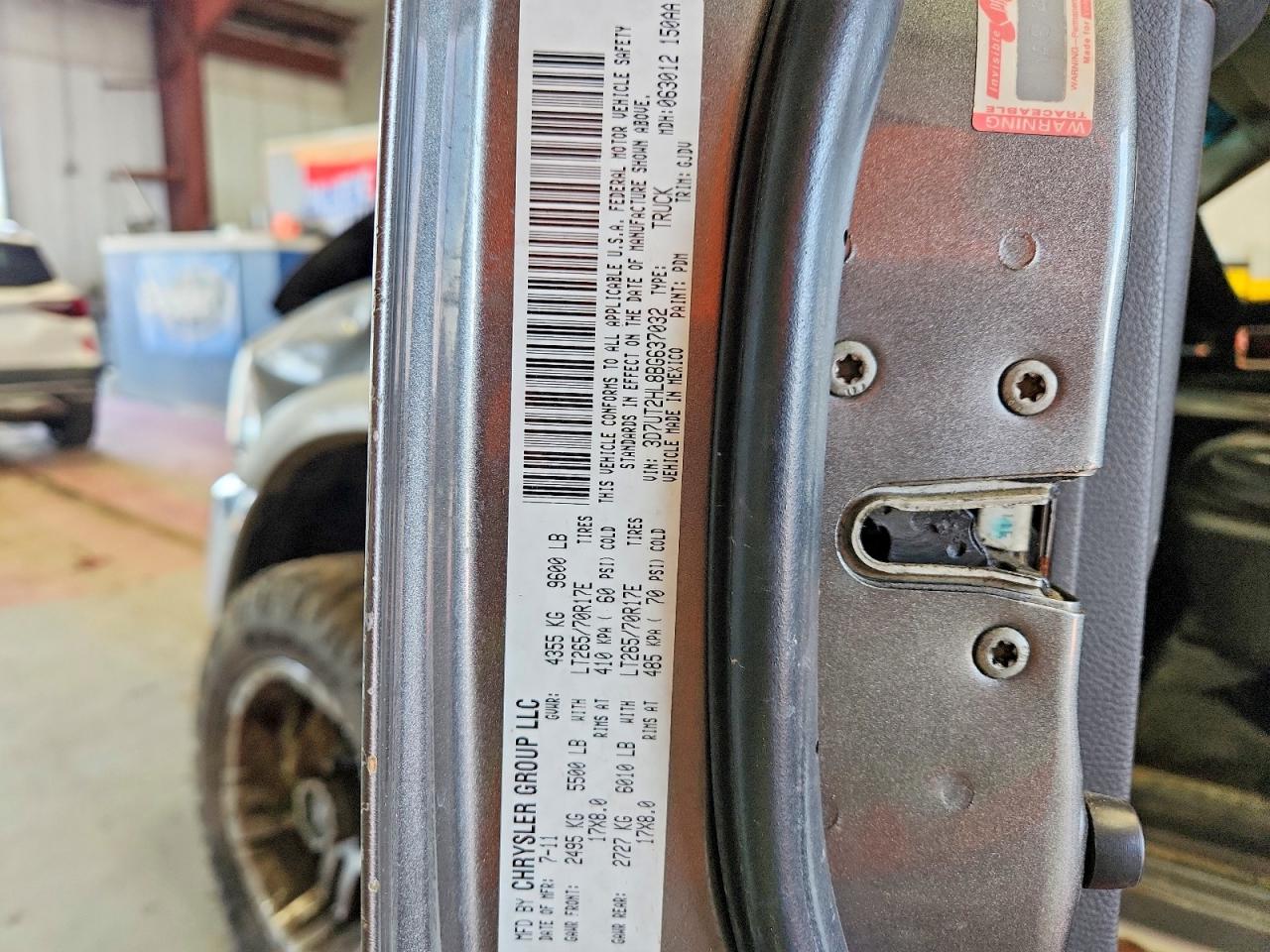 2011 Dodge Ram 2500 Gray vin: 3D7UT2HL8BG637032