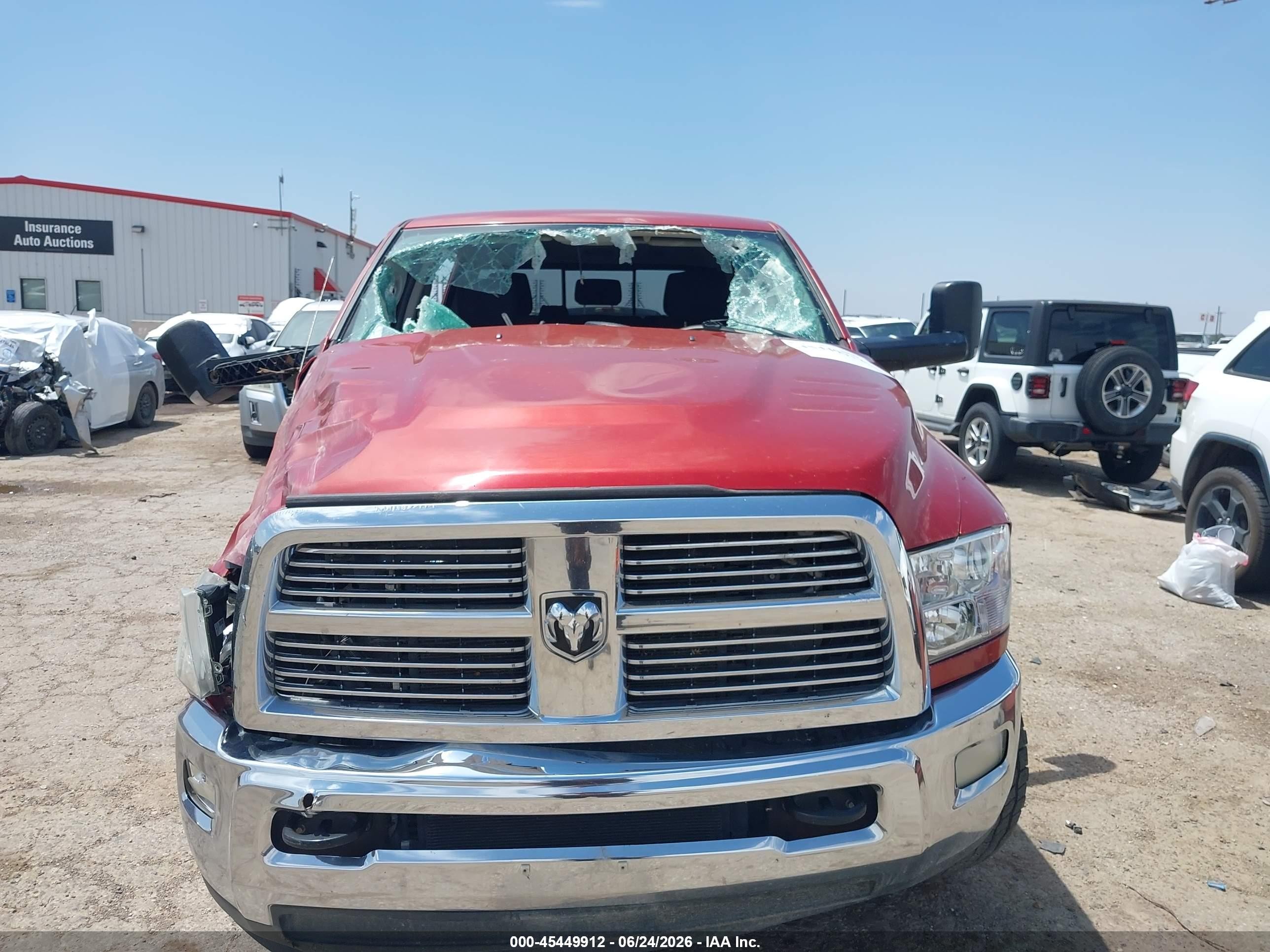 2010 Dodge Ram 2500 Slt Maroon vin: 3D7UT2HLXAG145052