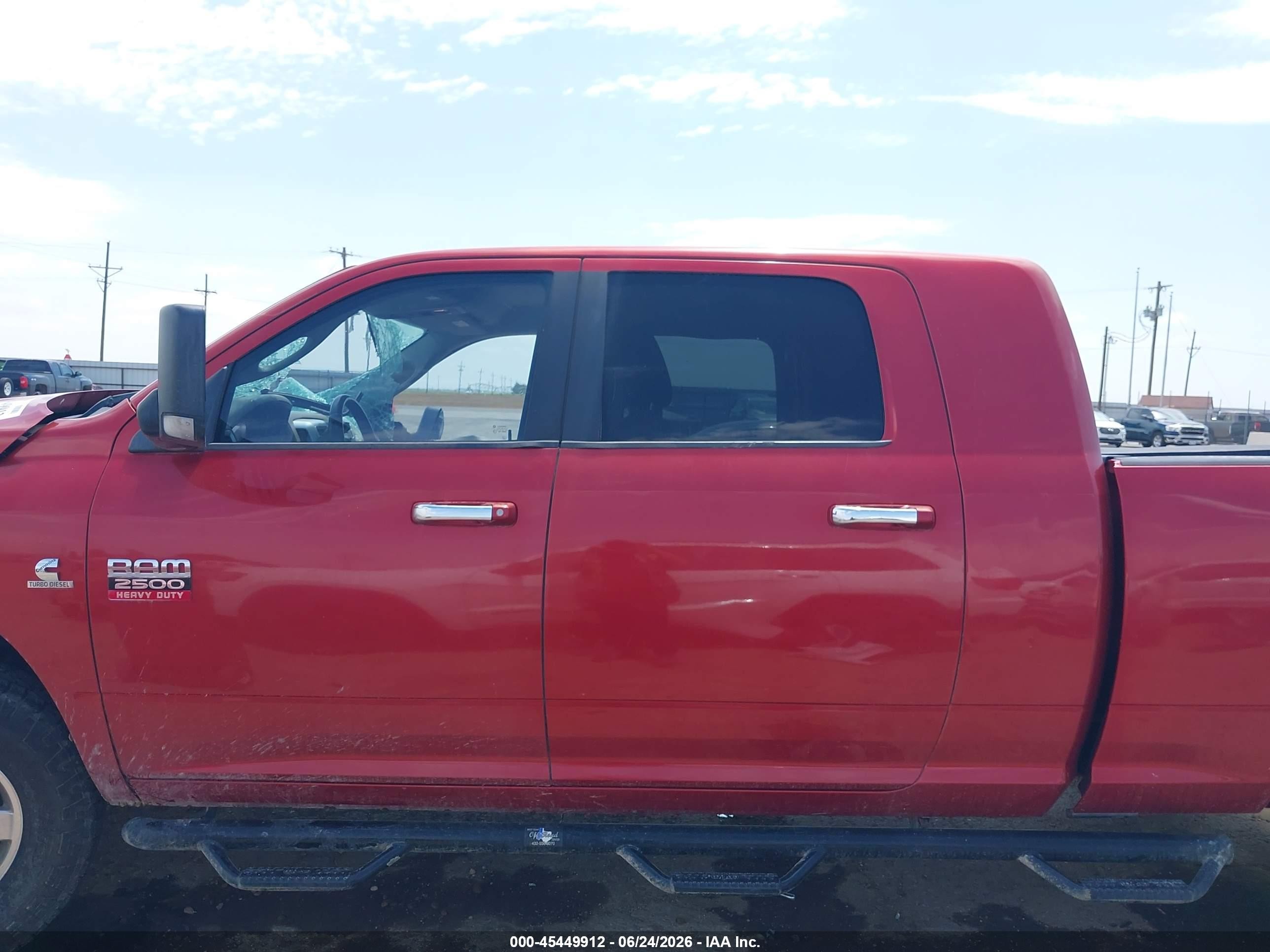 2010 Dodge Ram 2500 Slt Maroon vin: 3D7UT2HLXAG145052