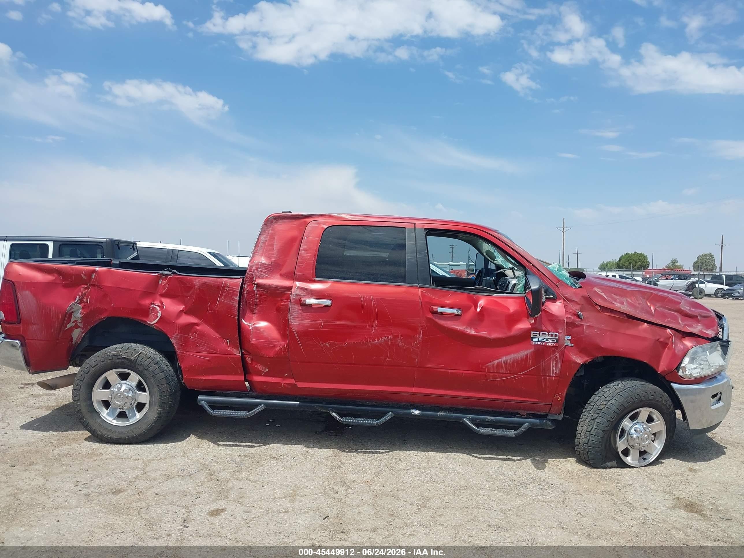 2010 Dodge Ram 2500 Slt Maroon vin: 3D7UT2HLXAG145052