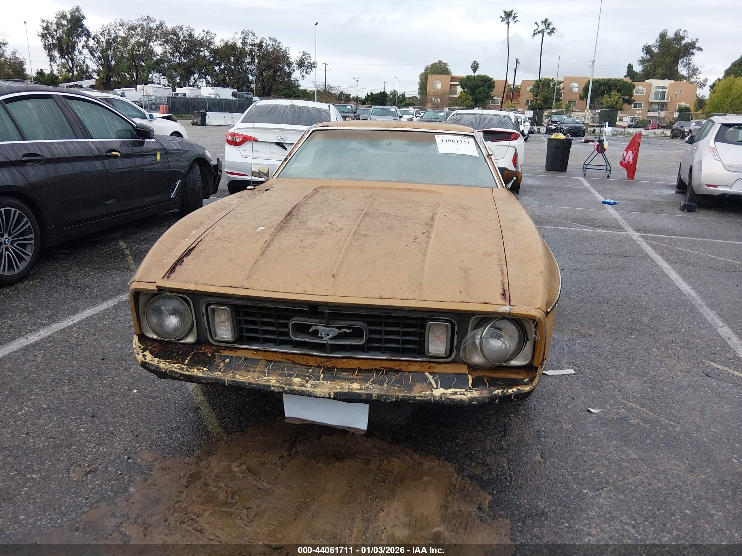 1973 Ford Mustang   Золотой vin: 3F01F186832      