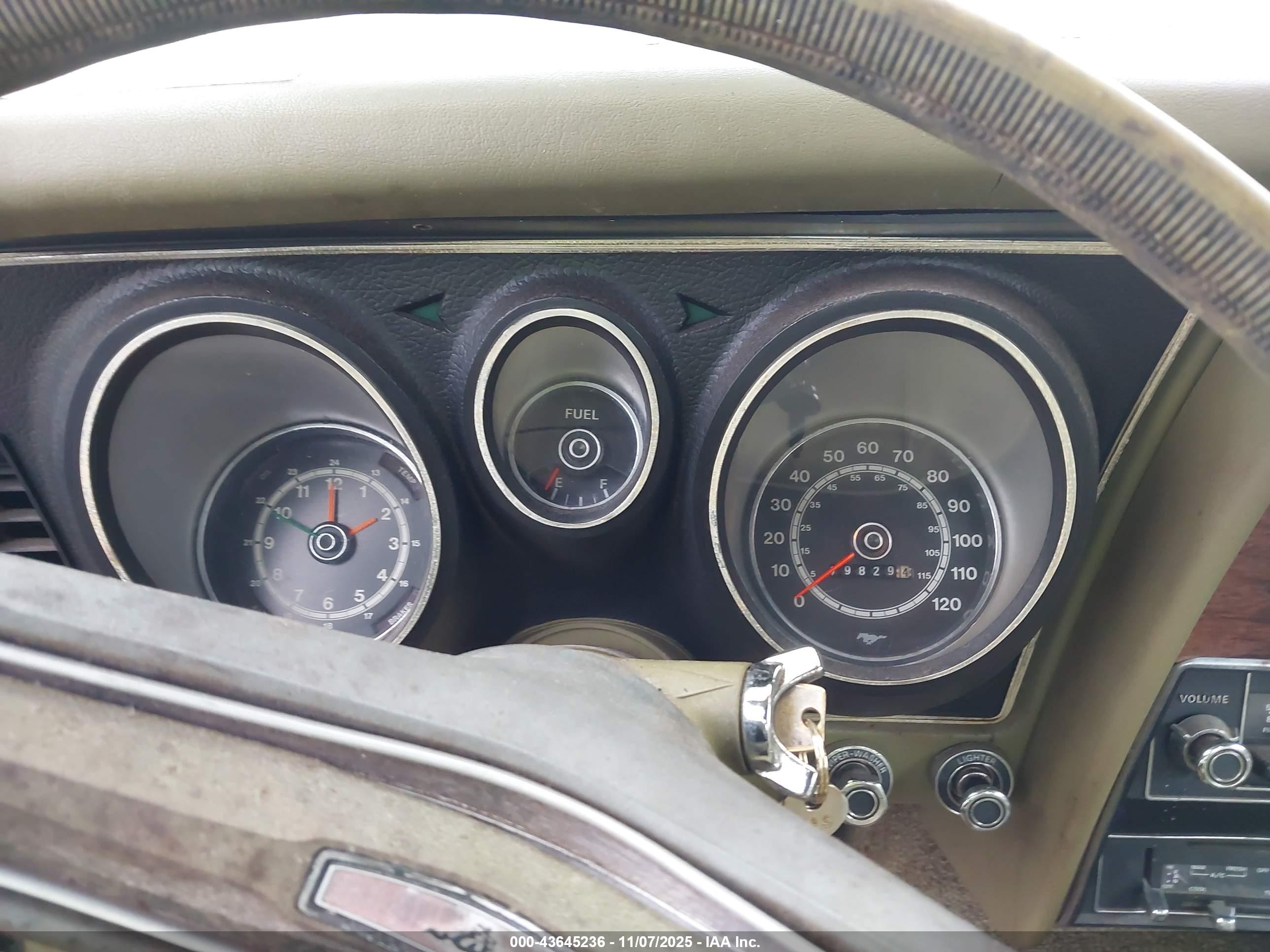 1973 Ford Mustang   Зеленый vin: 3F04H261310      