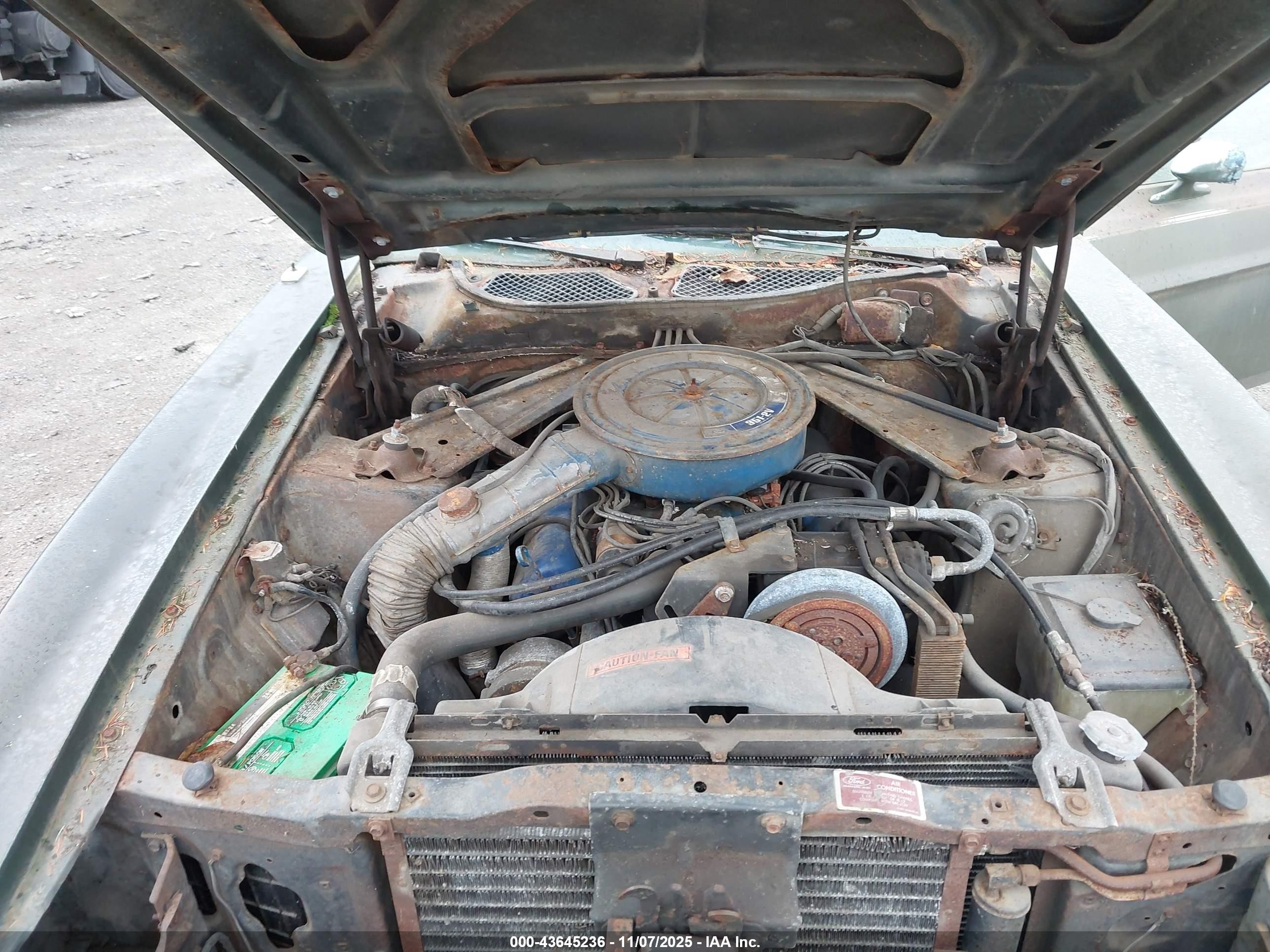 1973 Ford Mustang   Зеленый vin: 3F04H261310      